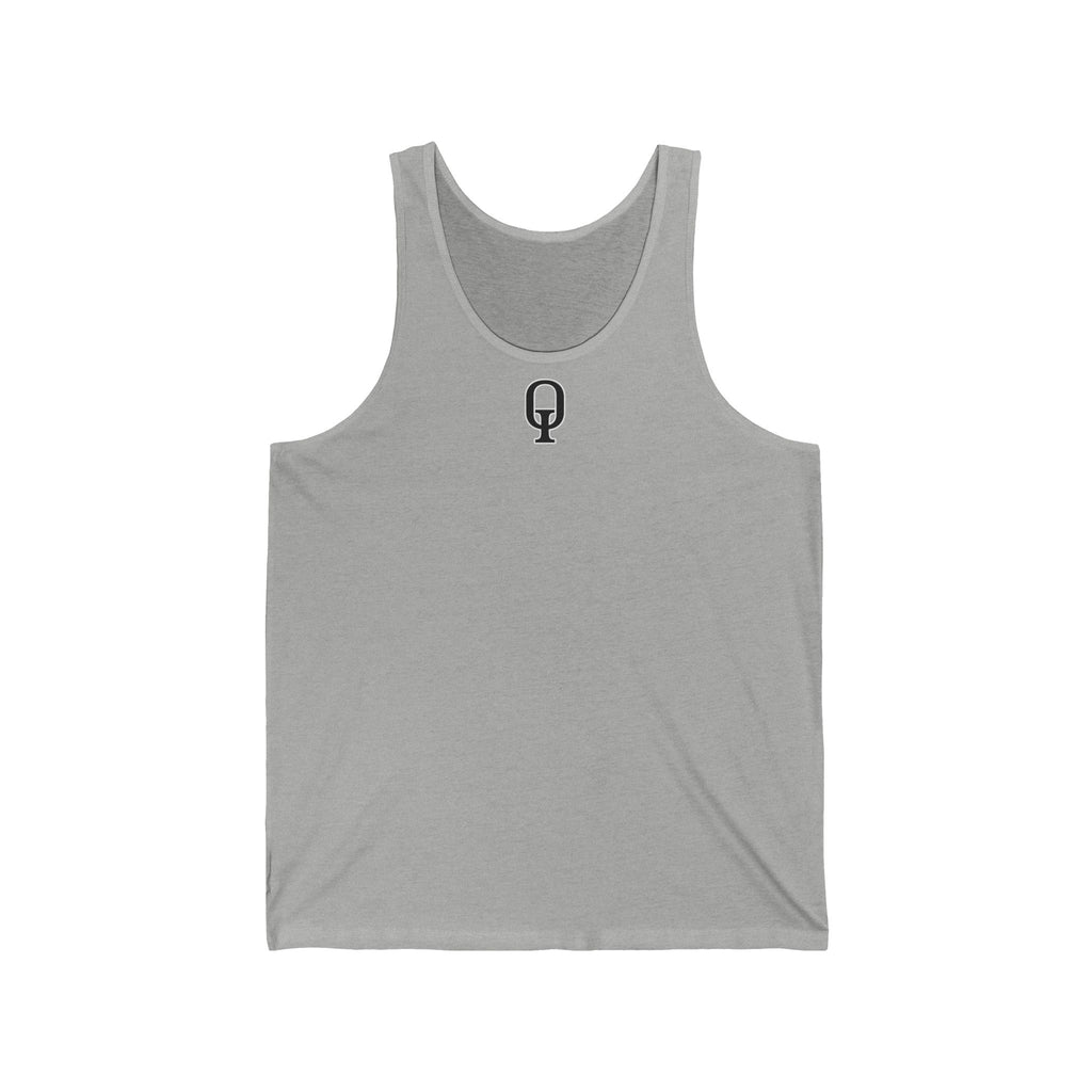 FreeQ Black Logo Tank Top — Lightweight Jersey Muscle Tee
