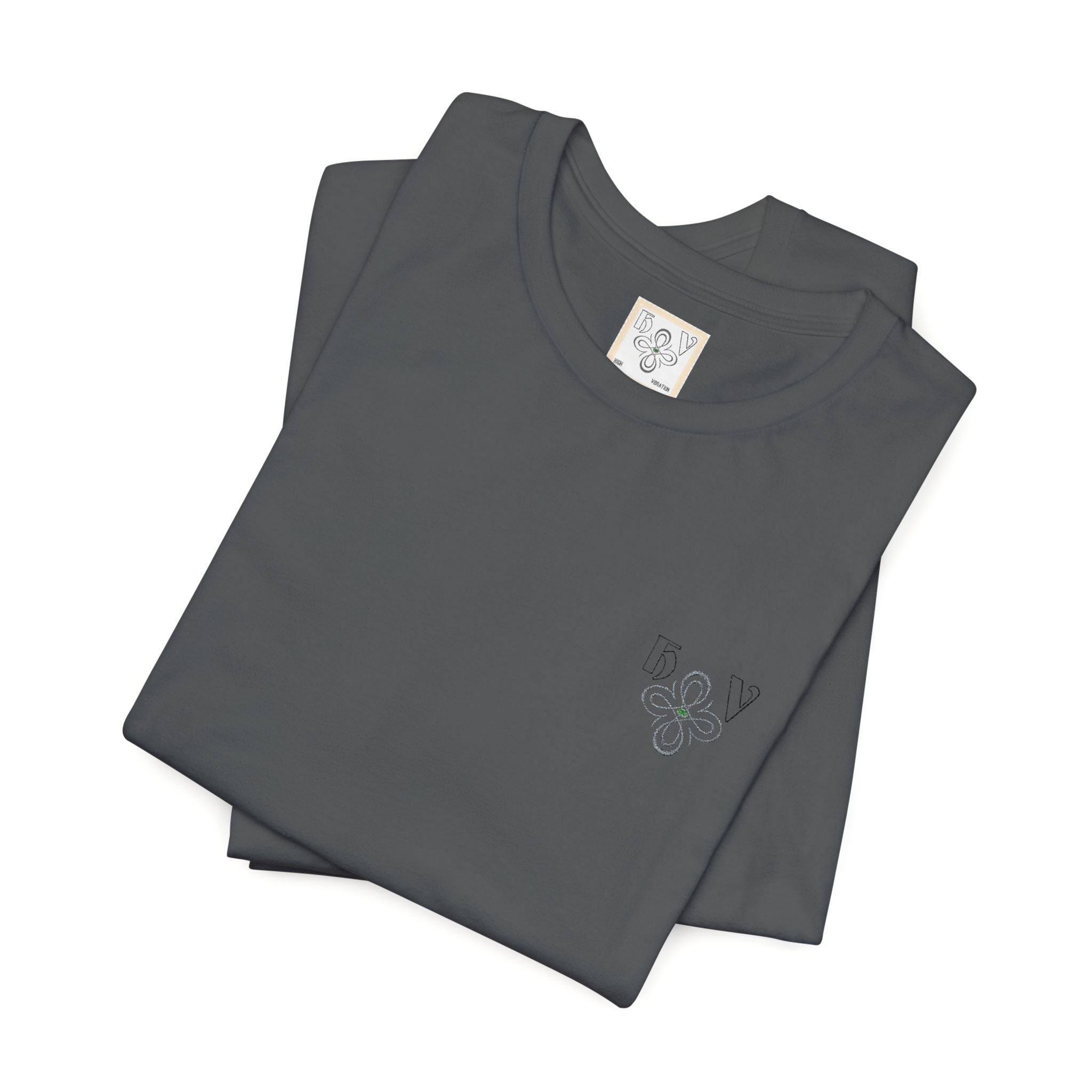 HIGH VIBRATION – Embroidered logo Minimal T-Shirt