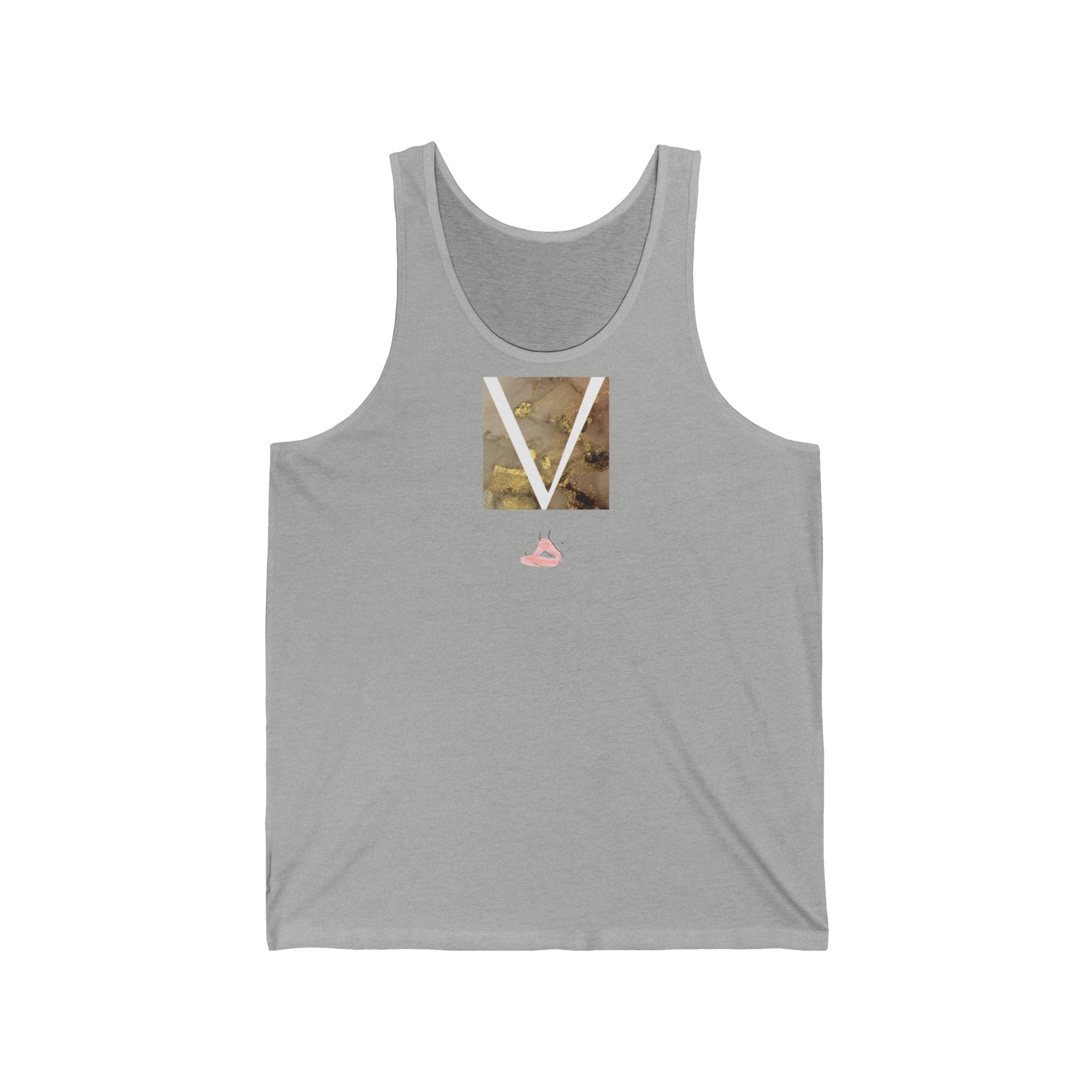 V Light Wear Meditation Vest by VERNALi — Brown/Gold Women’s Vest Top