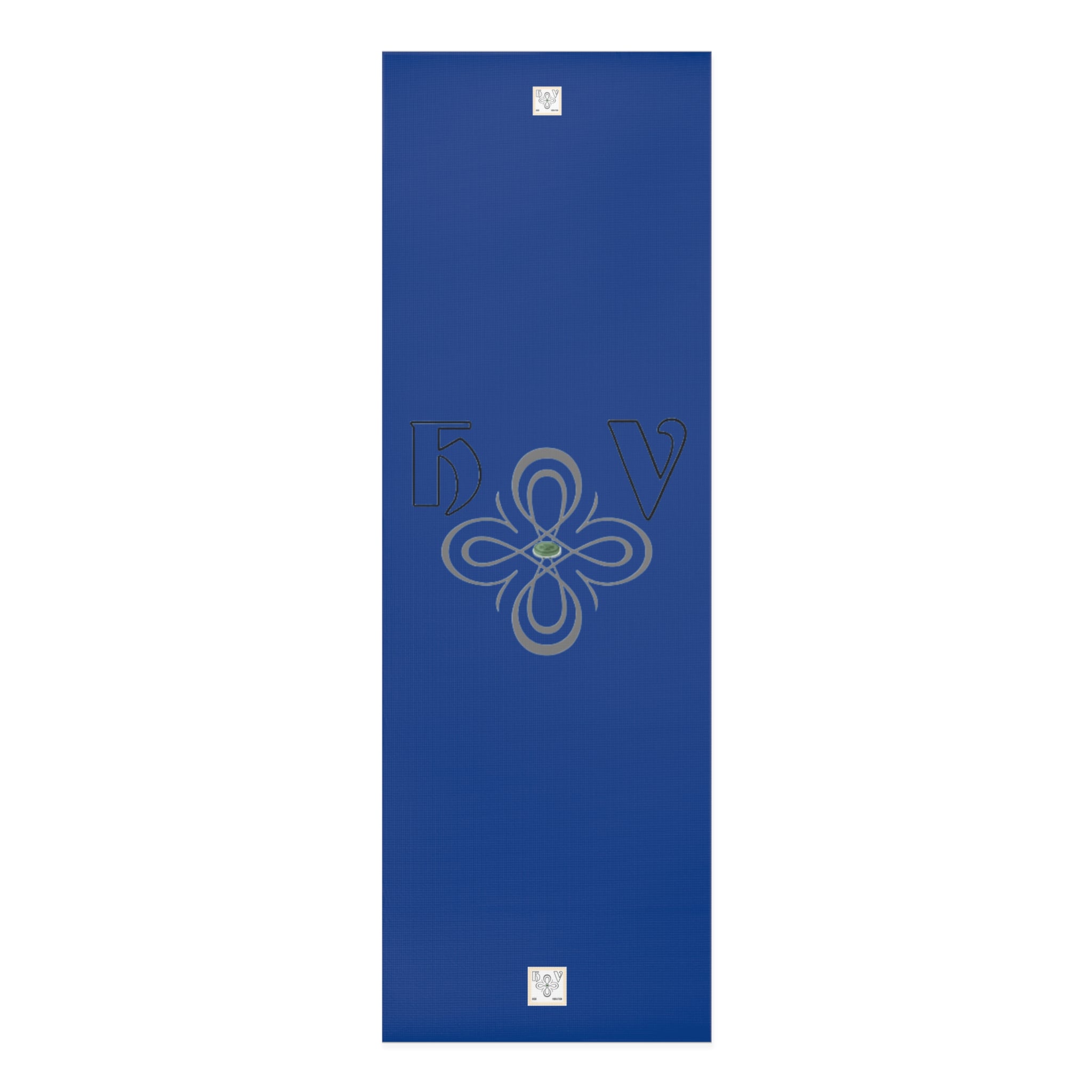 HIGH VIBRATION Meditation Mat — LAPIS LAZULI Mandala Design, Non-Slip Exercise & Meditation Mat