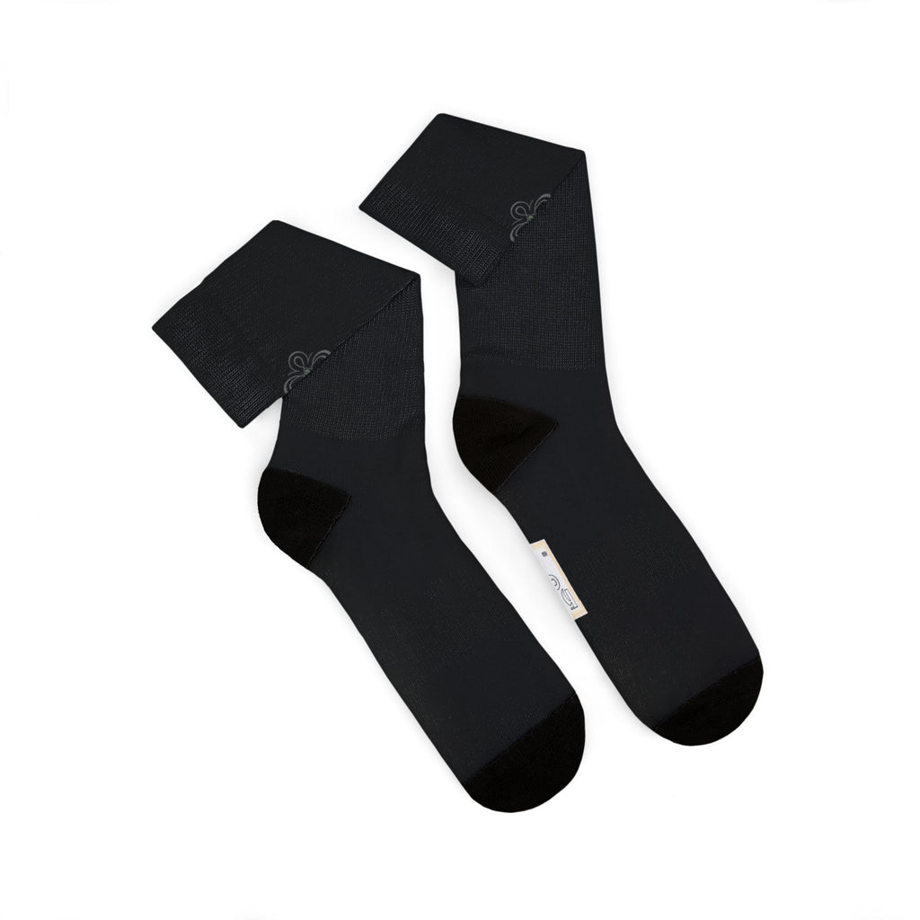 HIGH VIBRATION Wealth Socks — Wise Noir Classic Logo