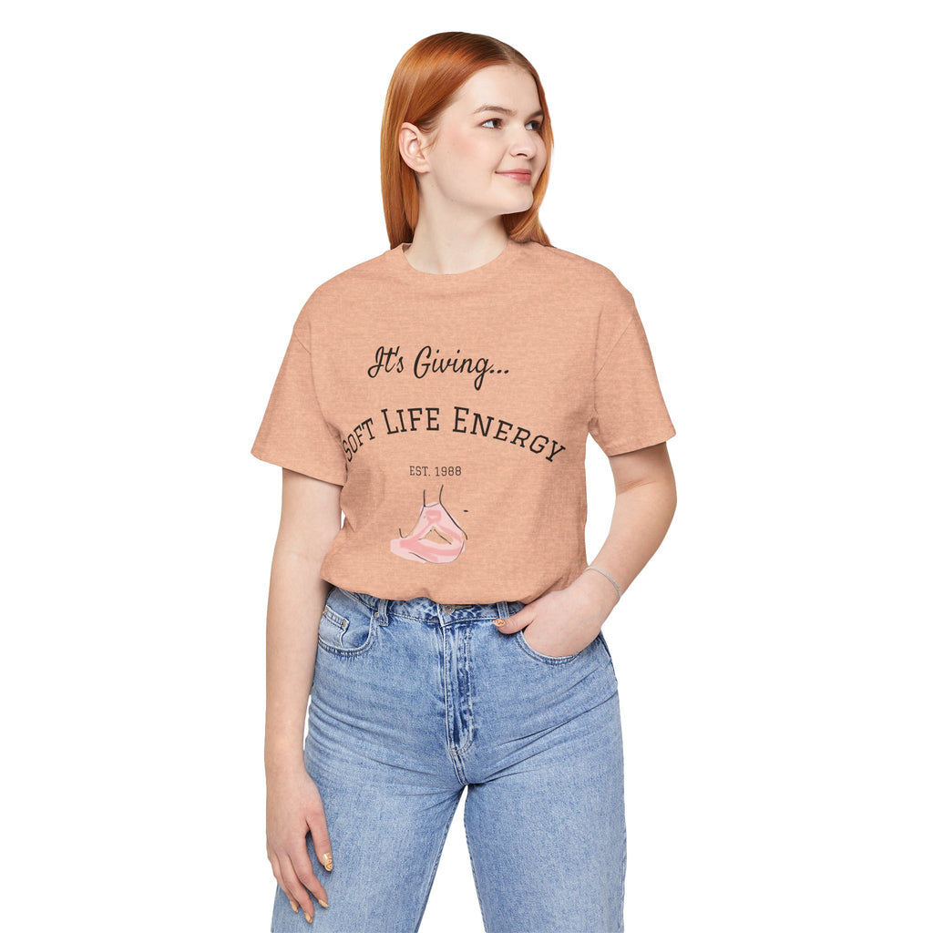 Soft Life Energy Tee by VERNALi — Positive Energy Short Sleeve T-Shirt