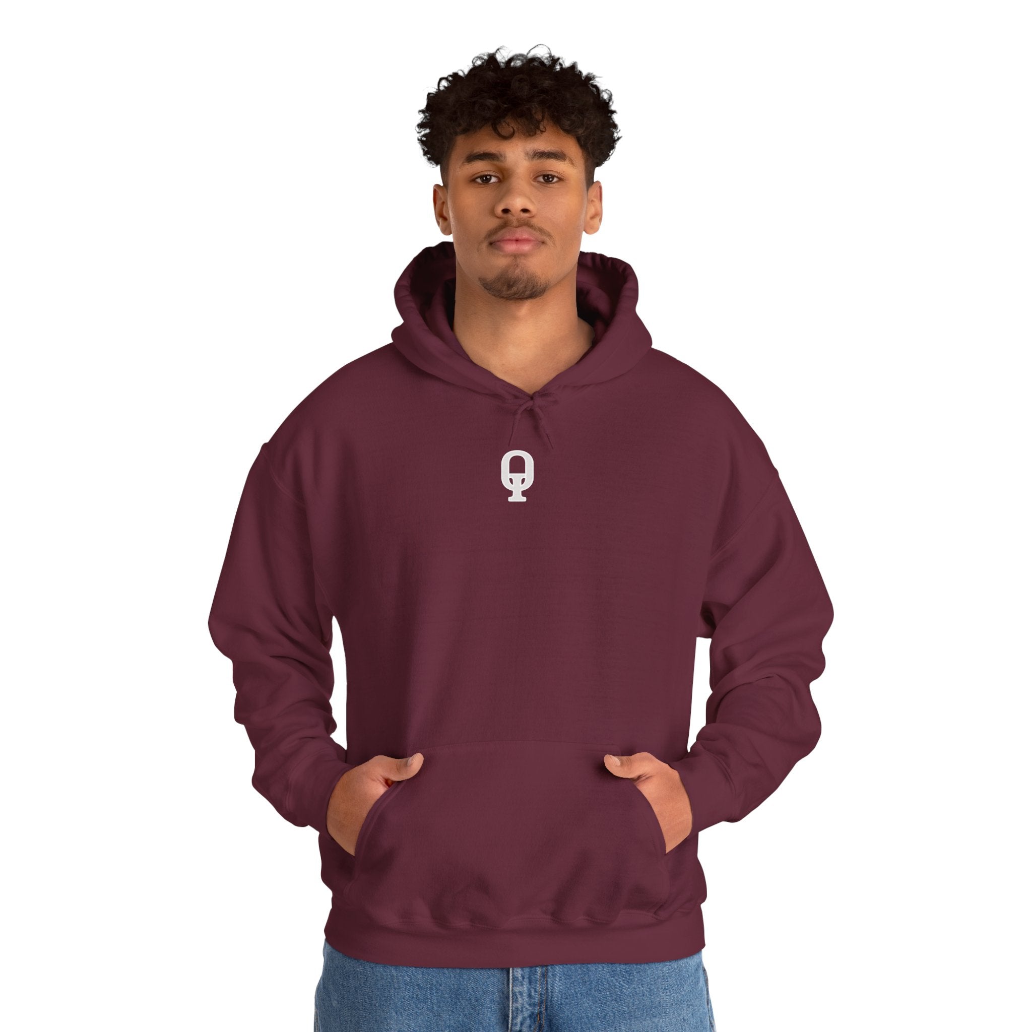 FreeeQ Clean Logo Hoodie — Minimalist Branded Dark Range Pullover
