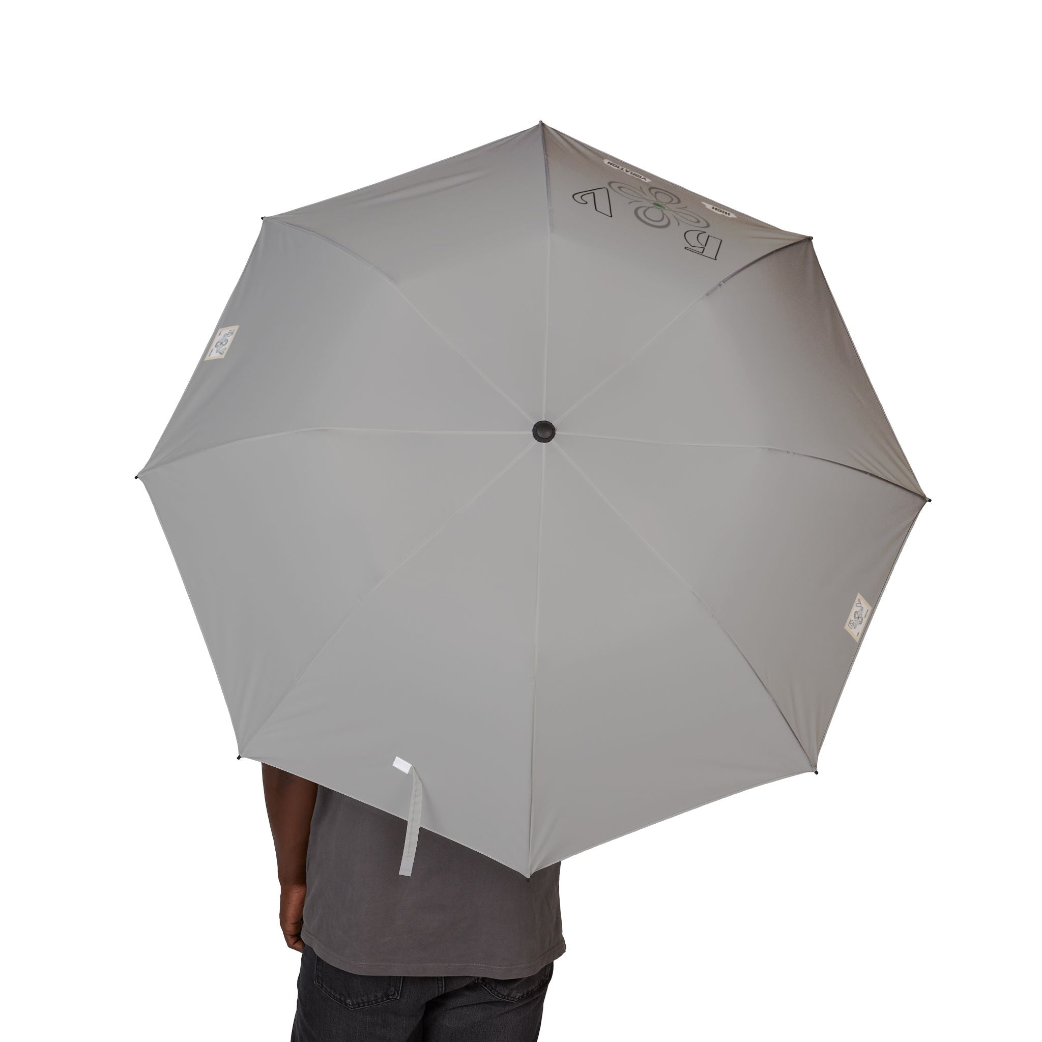 HIGH VIBRATION Compact Semi-Automatic  — Slate Travel Umbrella