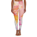Rhodonite Colour Blend Leggings by VERNALi — Women's High-Waist Pattern Yoga Leggings