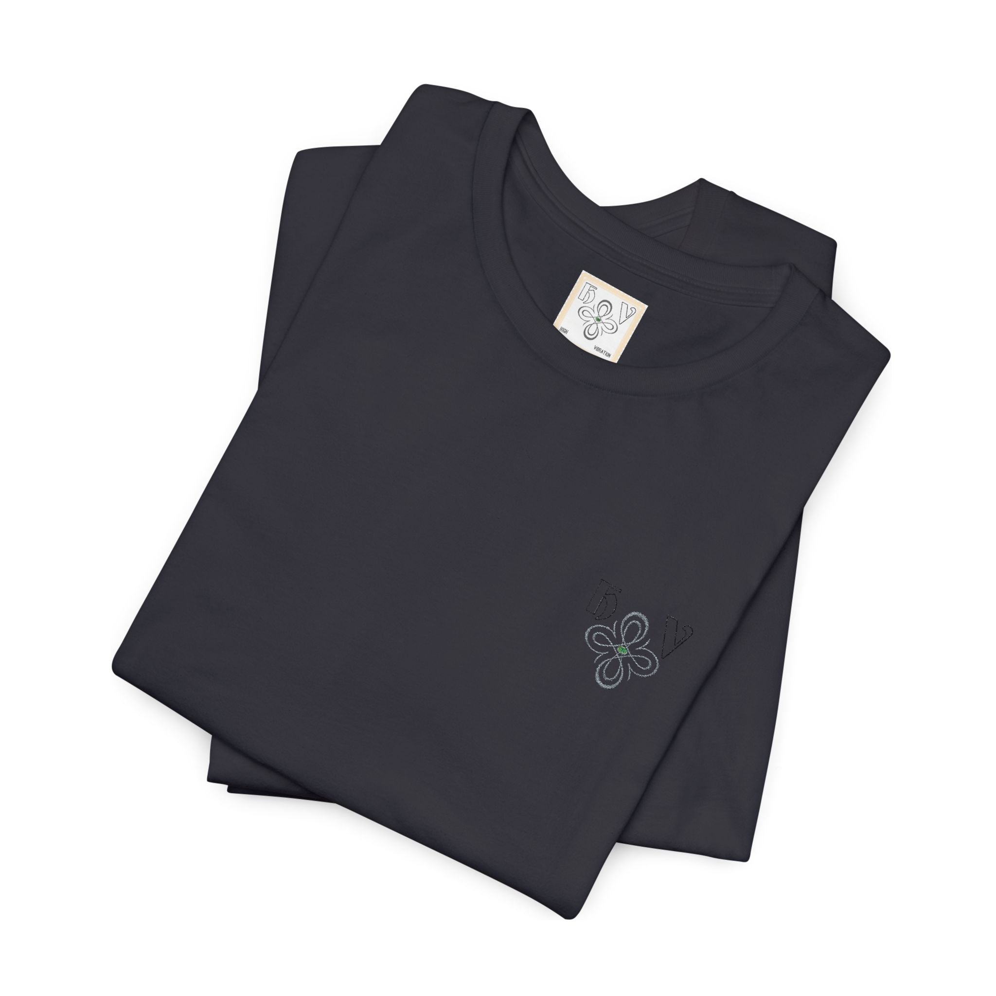 HIGH VIBRATION – Embroidered logo Minimal T-Shirt
