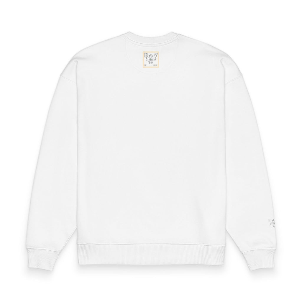 HIGH VIBRATION MANIFEST Sweatshirt — New Organic Oversized  Minimalist Collection