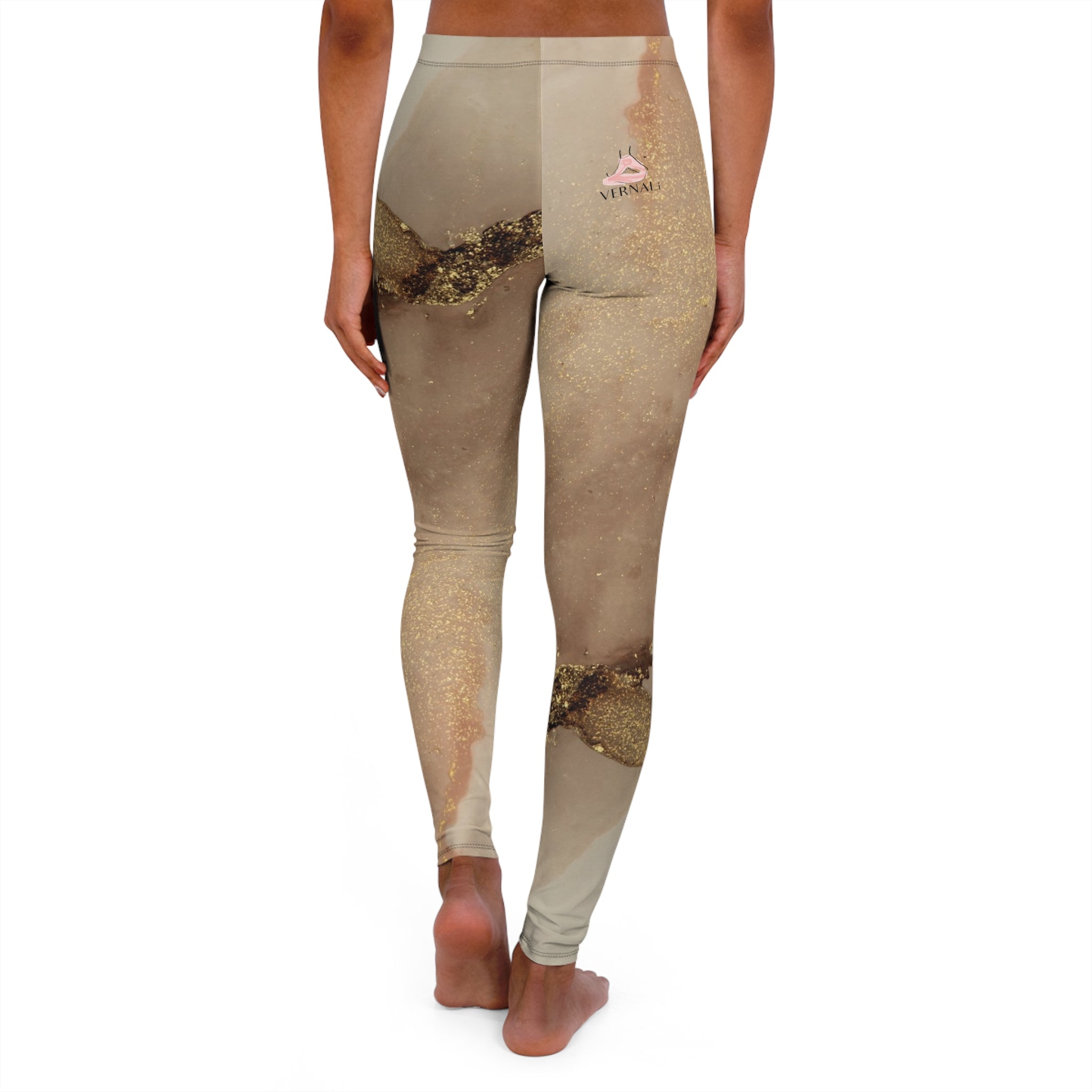 Tiger’s Eye Colour Blend Leggings — Women's High-Waist Pattern Yoga Leggings