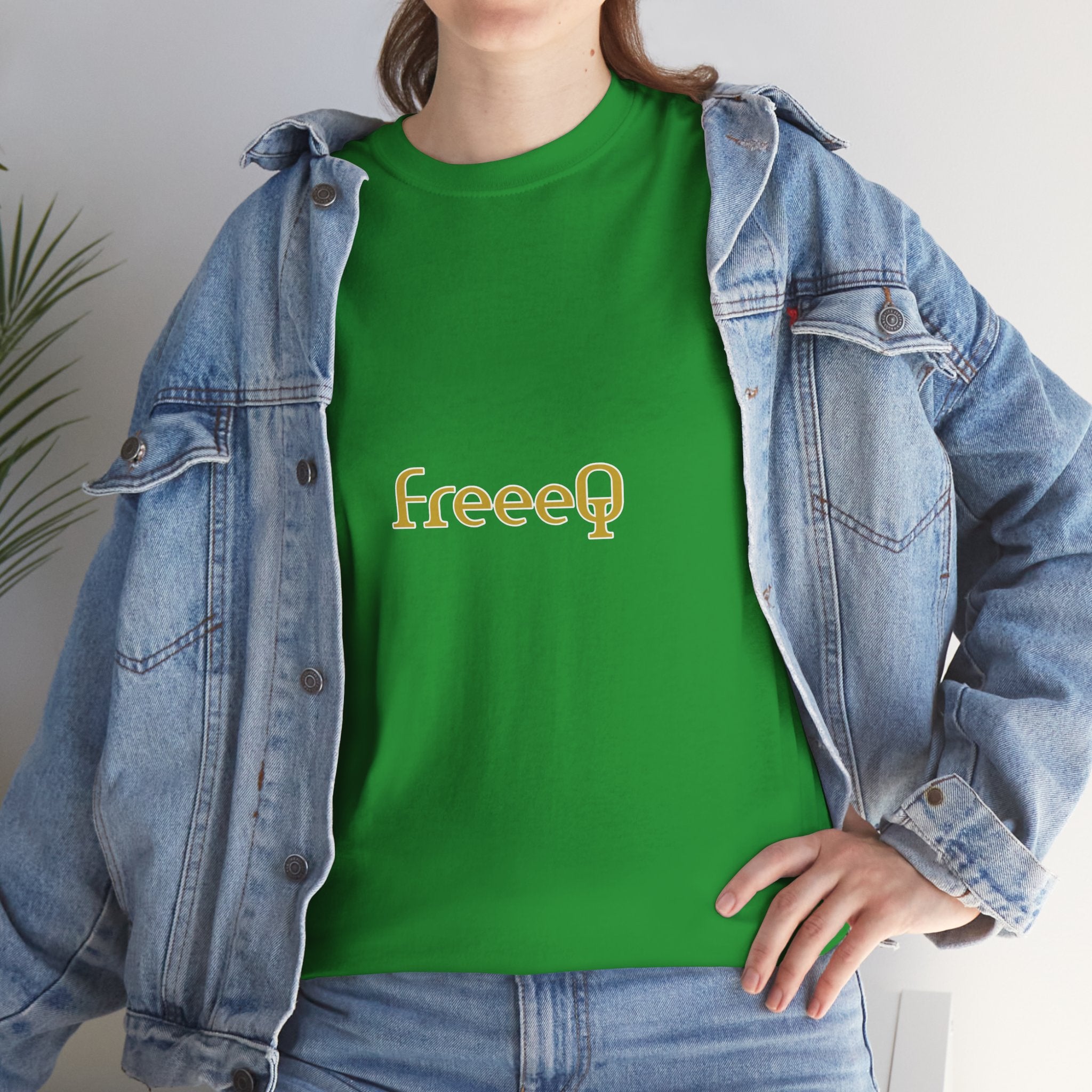 FreeeQ Gold Logo Unisex T‑Shirt — Quality Streetwear Tee