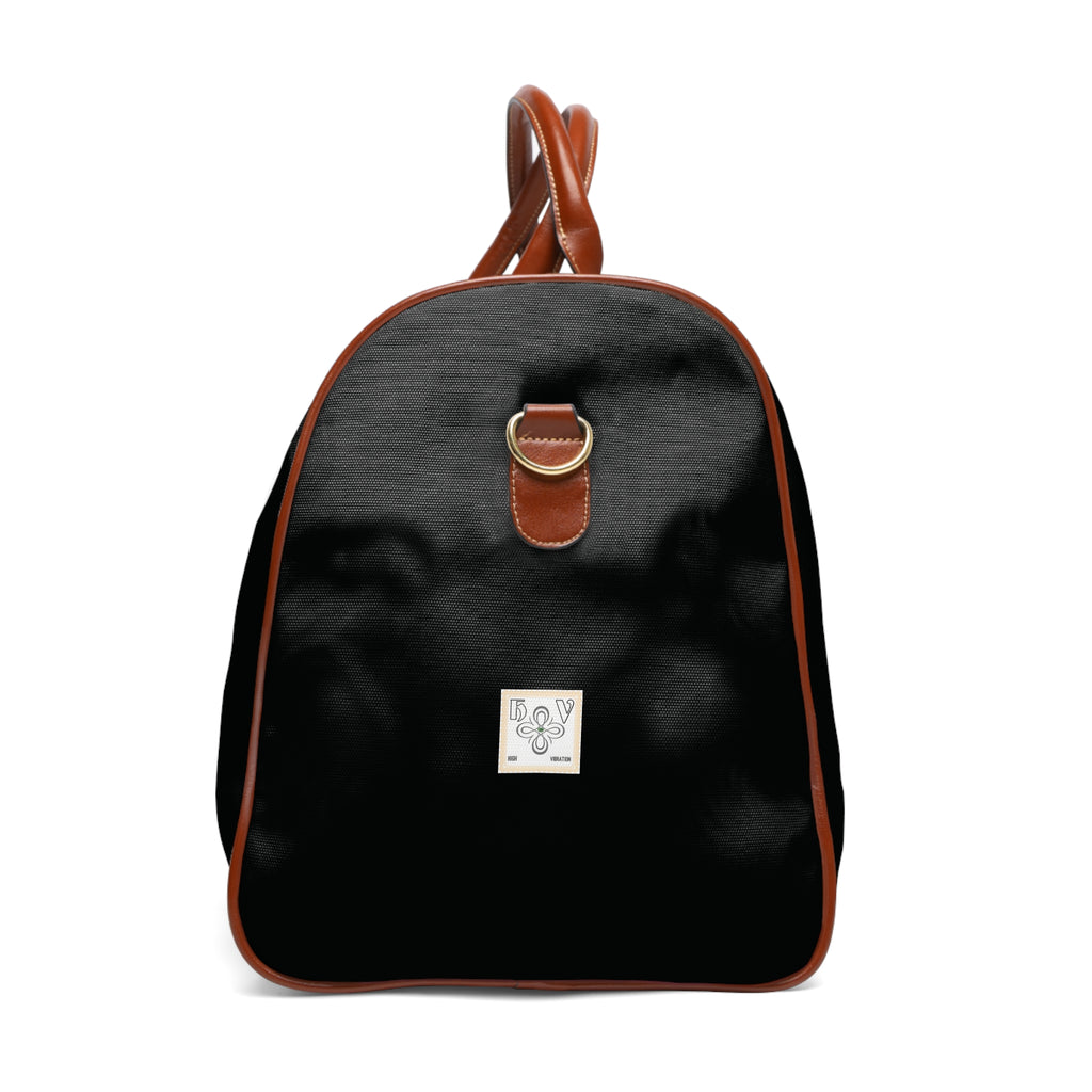 HIGH VIBRATION Waterproof Travel Boss Bag – Midnight | Leather-Trim Weekender