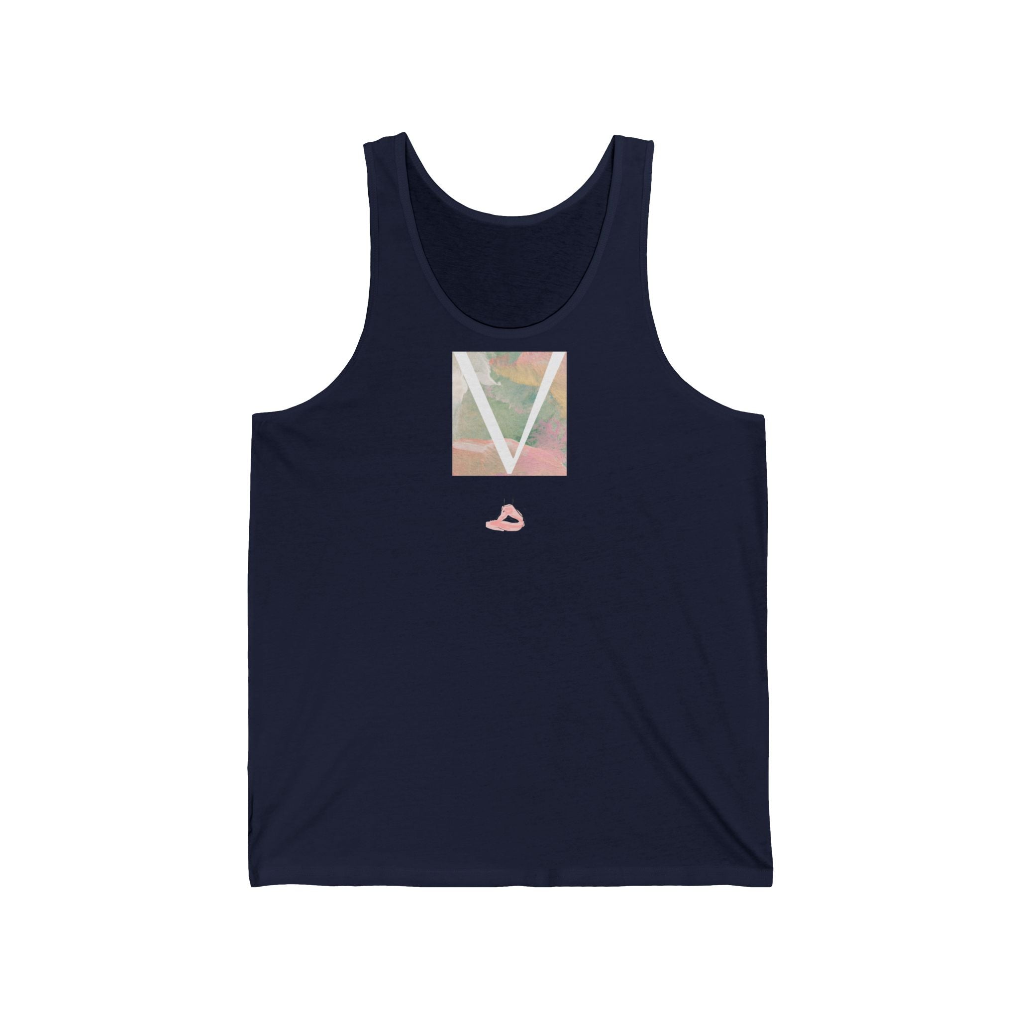 V Light Wear Meditation Vest by VERNALi — Green/Pink Women’s Vest Top
