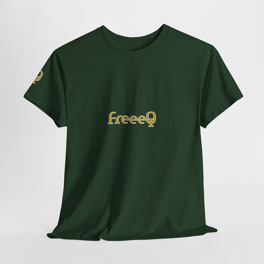 FreeeQ Gold Logo Unisex T‑Shirt — Quality Streetwear Tee