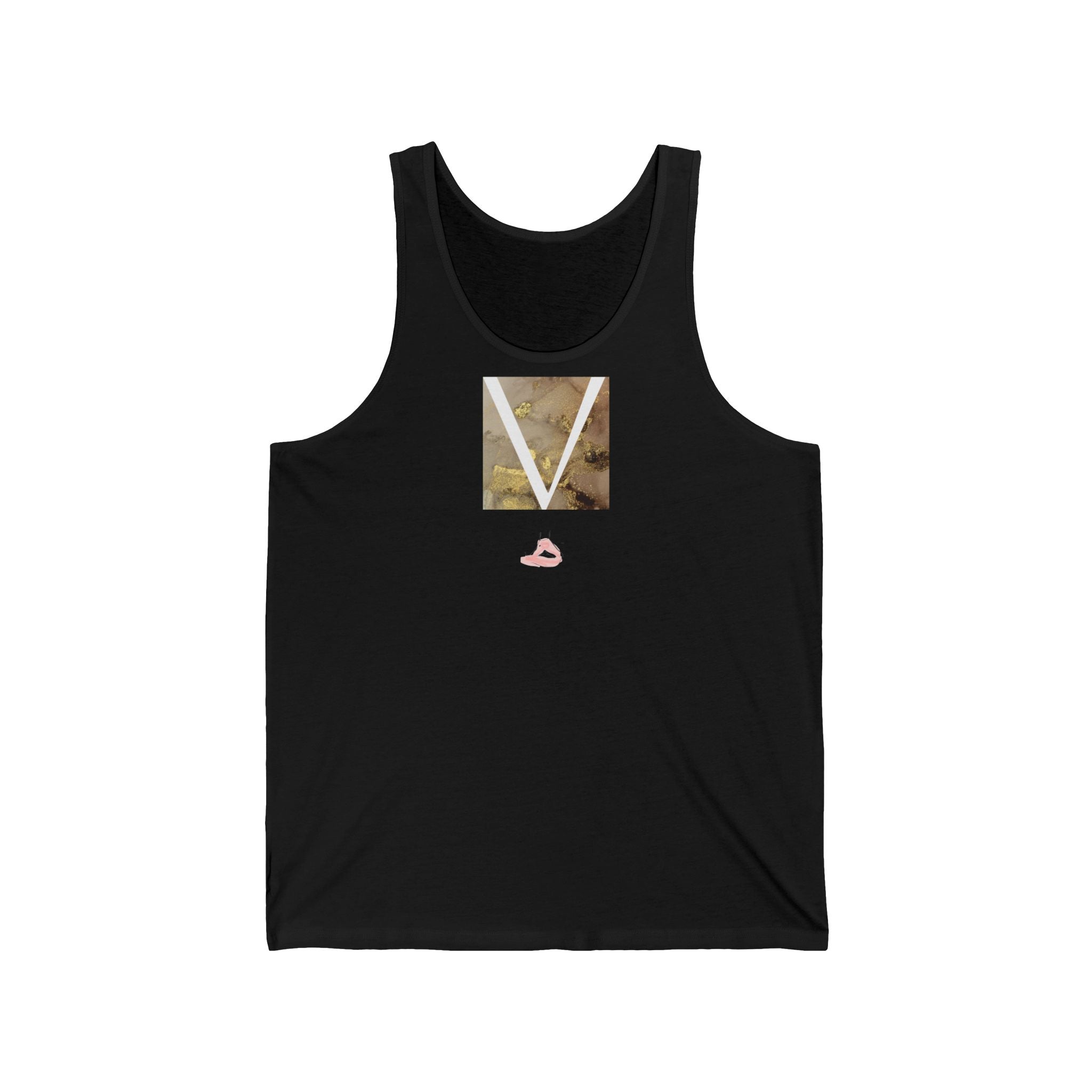 V Light Wear Meditation Vest by VERNALi — Brown/Gold Women’s Vest Top