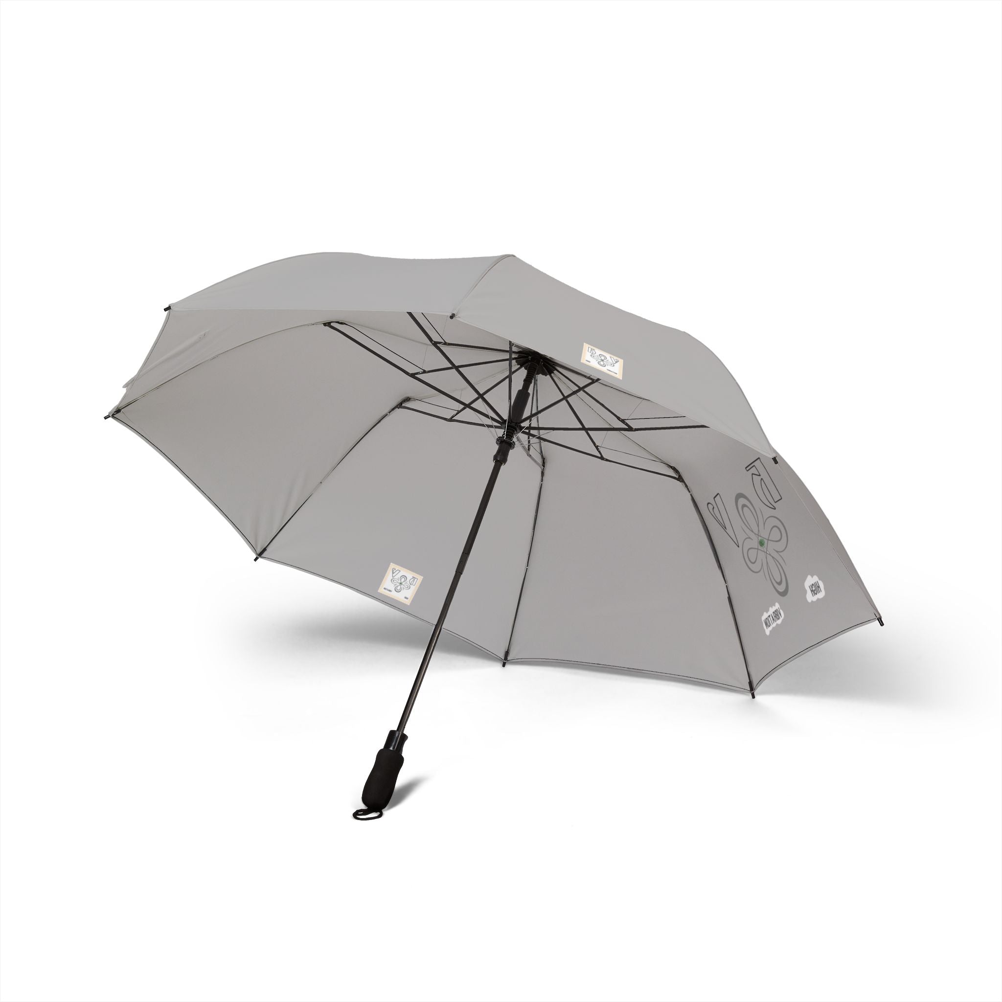 HIGH VIBRATION Compact Semi-Automatic  — Slate Travel Umbrella