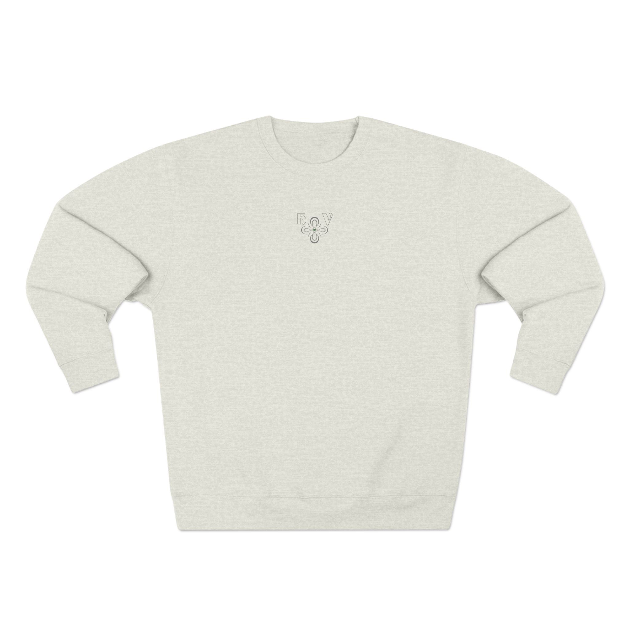 HIGH VIBRATION Chakra Sweatshirt - Minimal plus Classic Back Logo