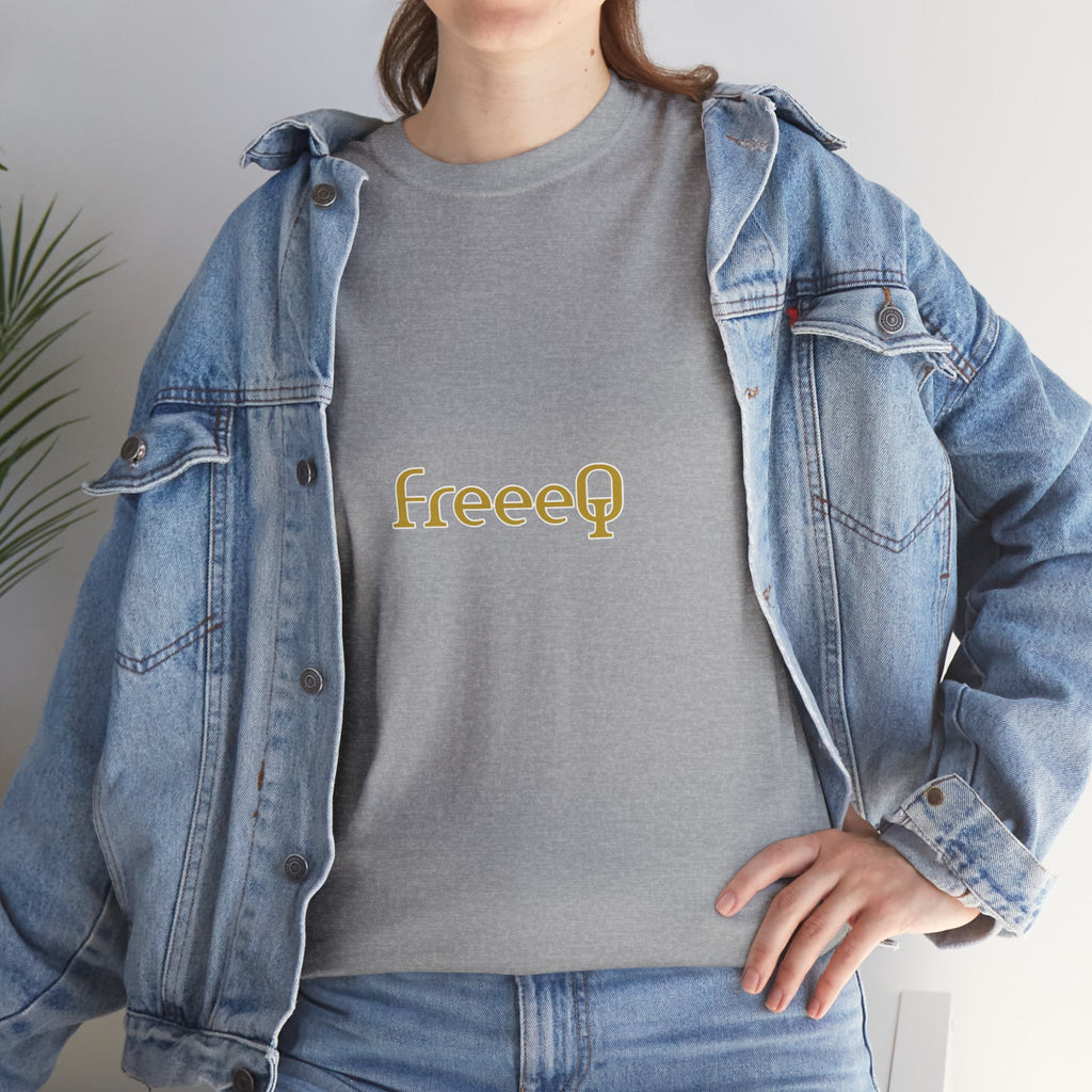 FreeeQ Gold Logo Unisex T‑Shirt — Quality Streetwear Tee