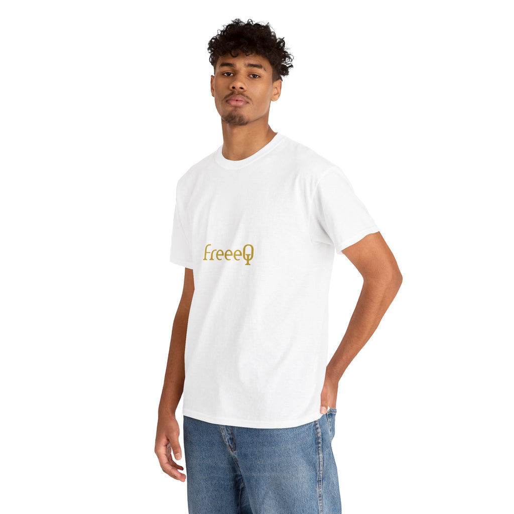 FreeeQ Gold Logo Unisex T‑Shirt — Quality Streetwear Tee