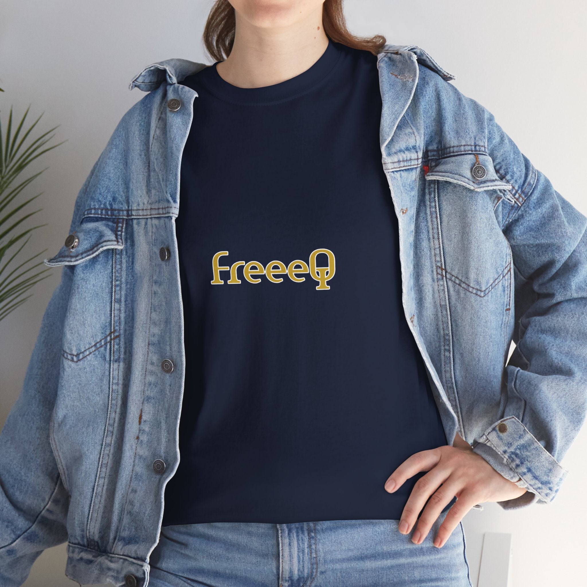 FreeeQ Gold Logo Unisex T‑Shirt — Quality Streetwear Tee