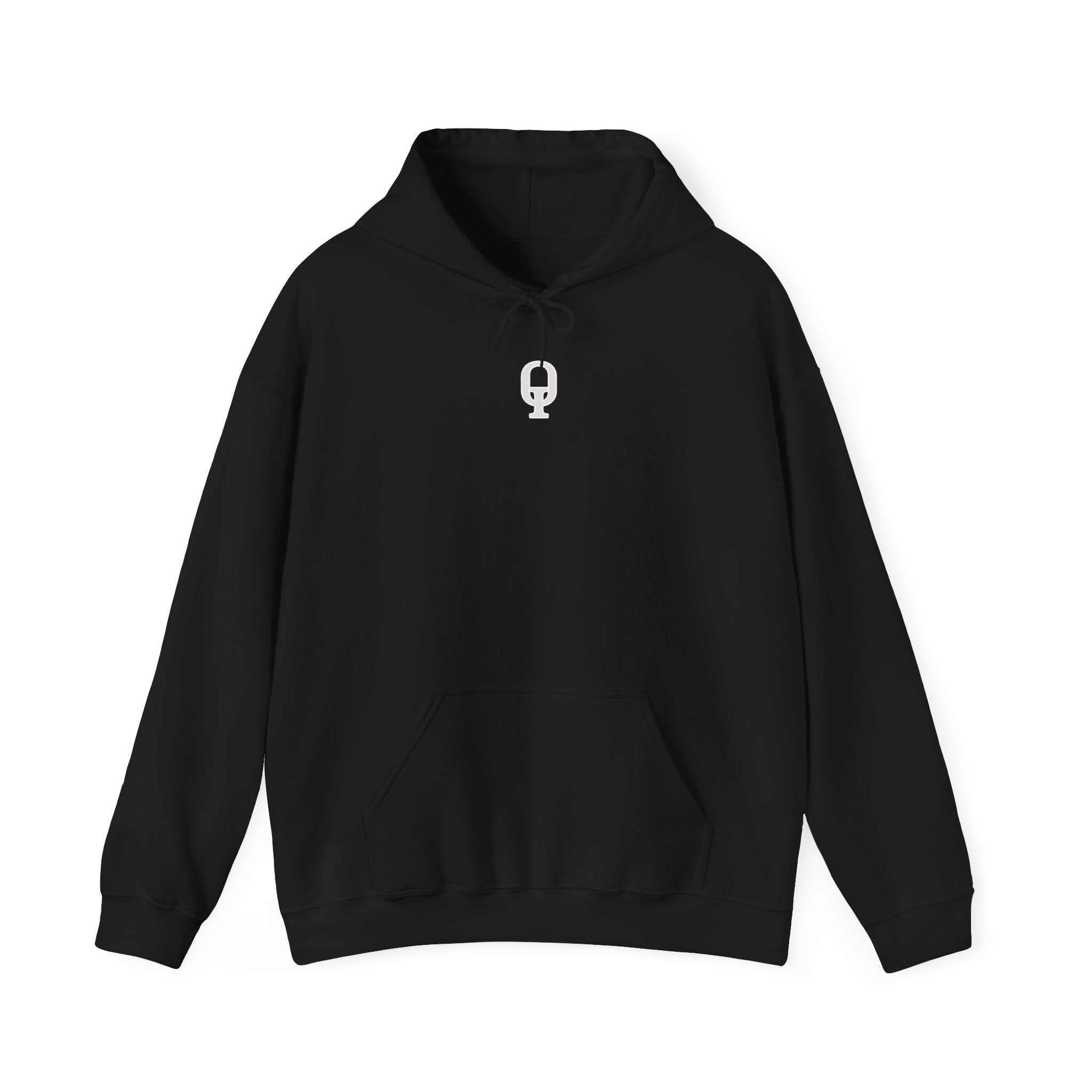 FreeeQ Clean Logo Hoodie — Minimalist Branded Dark Range Pullover