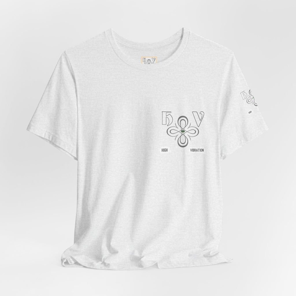 Swan - High Vibration Tee — Minimal Floral Logo Graphic T-Shirt