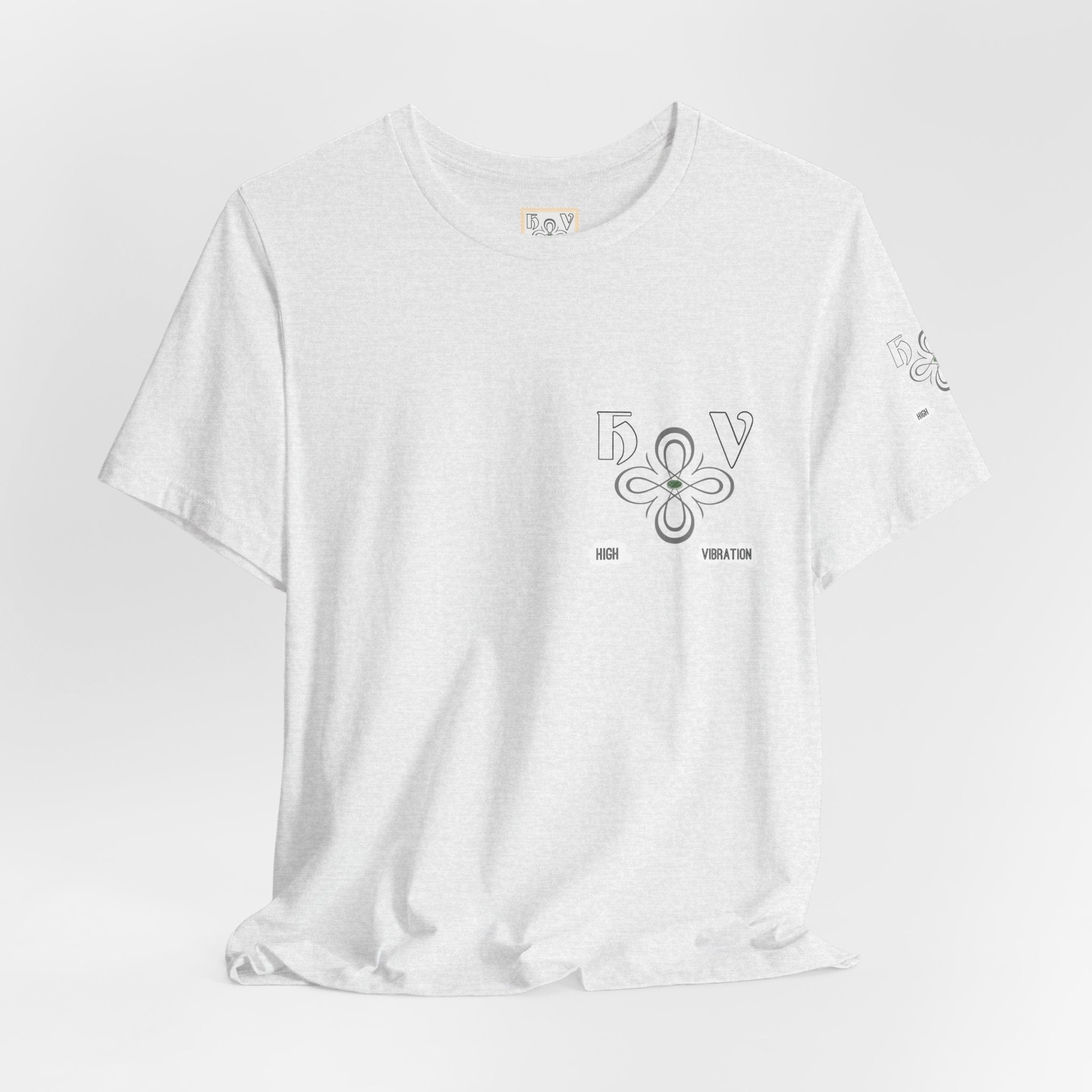 Swan - High Vibration Tee — Minimal Floral Logo Graphic T-Shirt