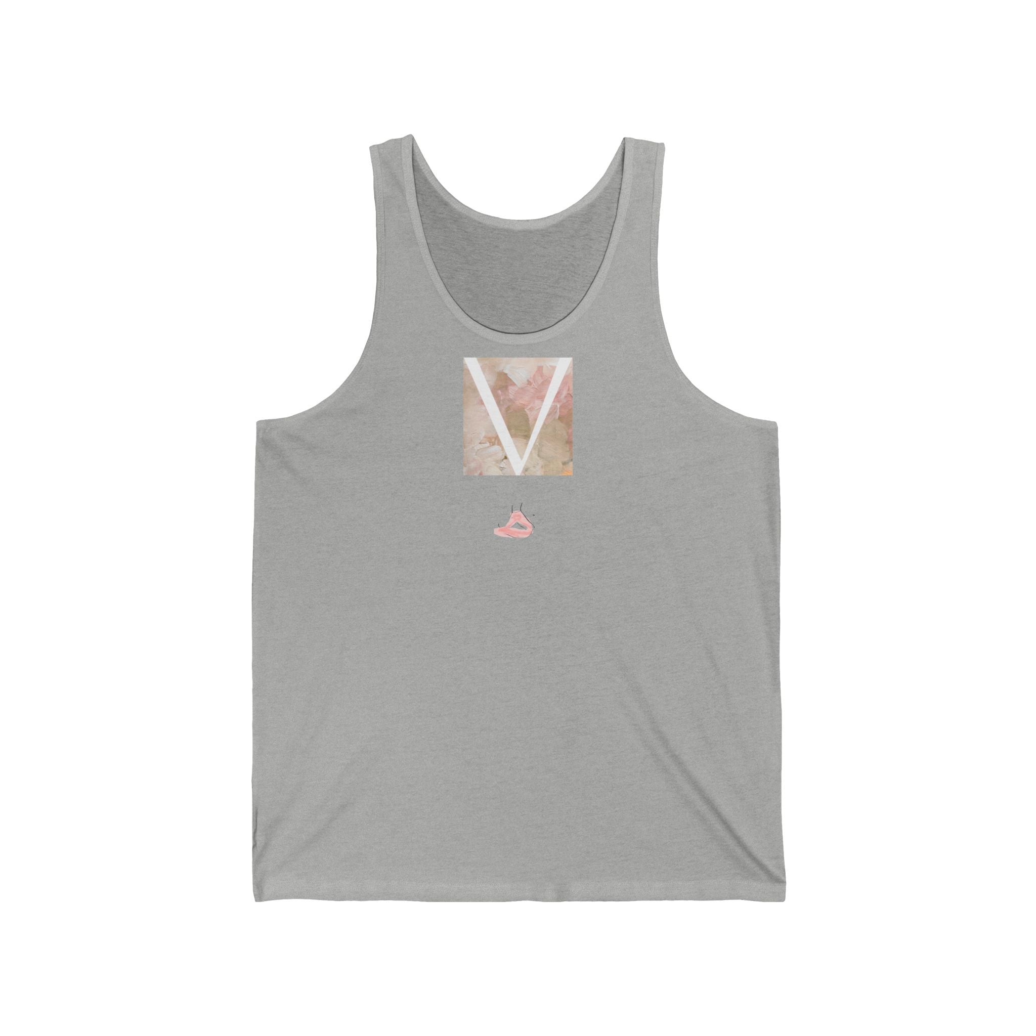 V Light Wear Meditation Vest by VERNALi — Rose Pink/Beige Women’s Vest Top