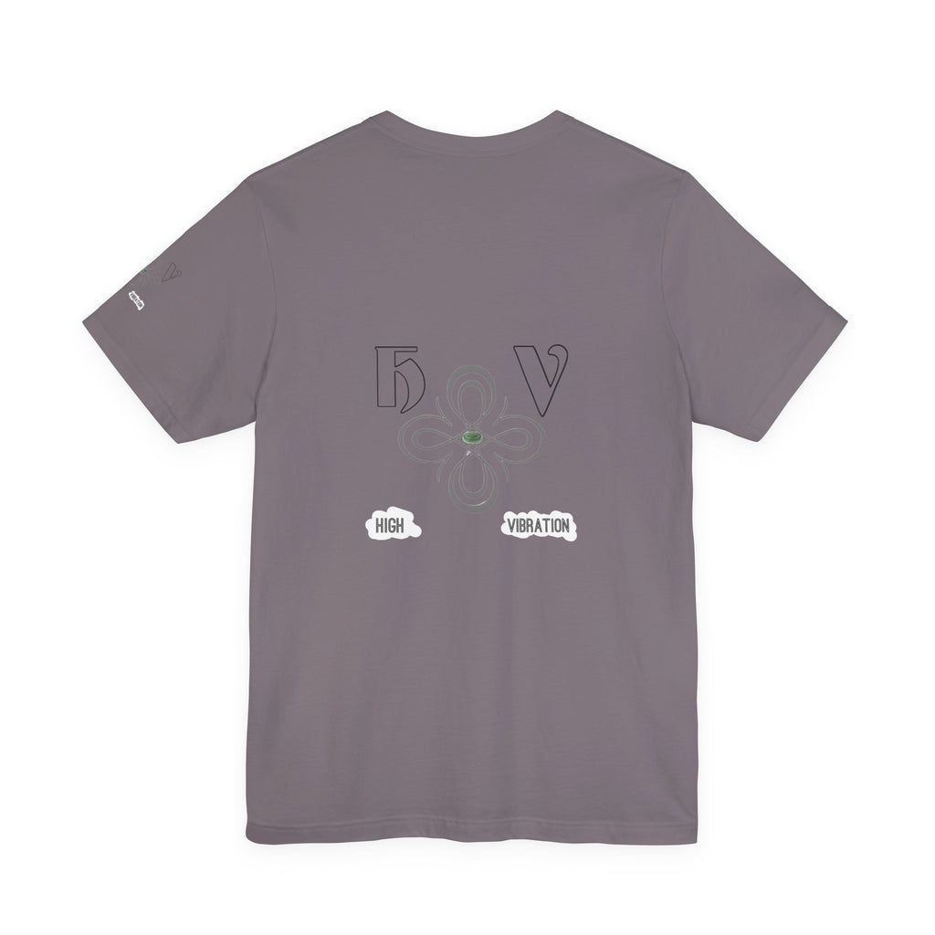 Cloud - High Vibration Tee — Minimal Floral Logo Graphic T-Shirt