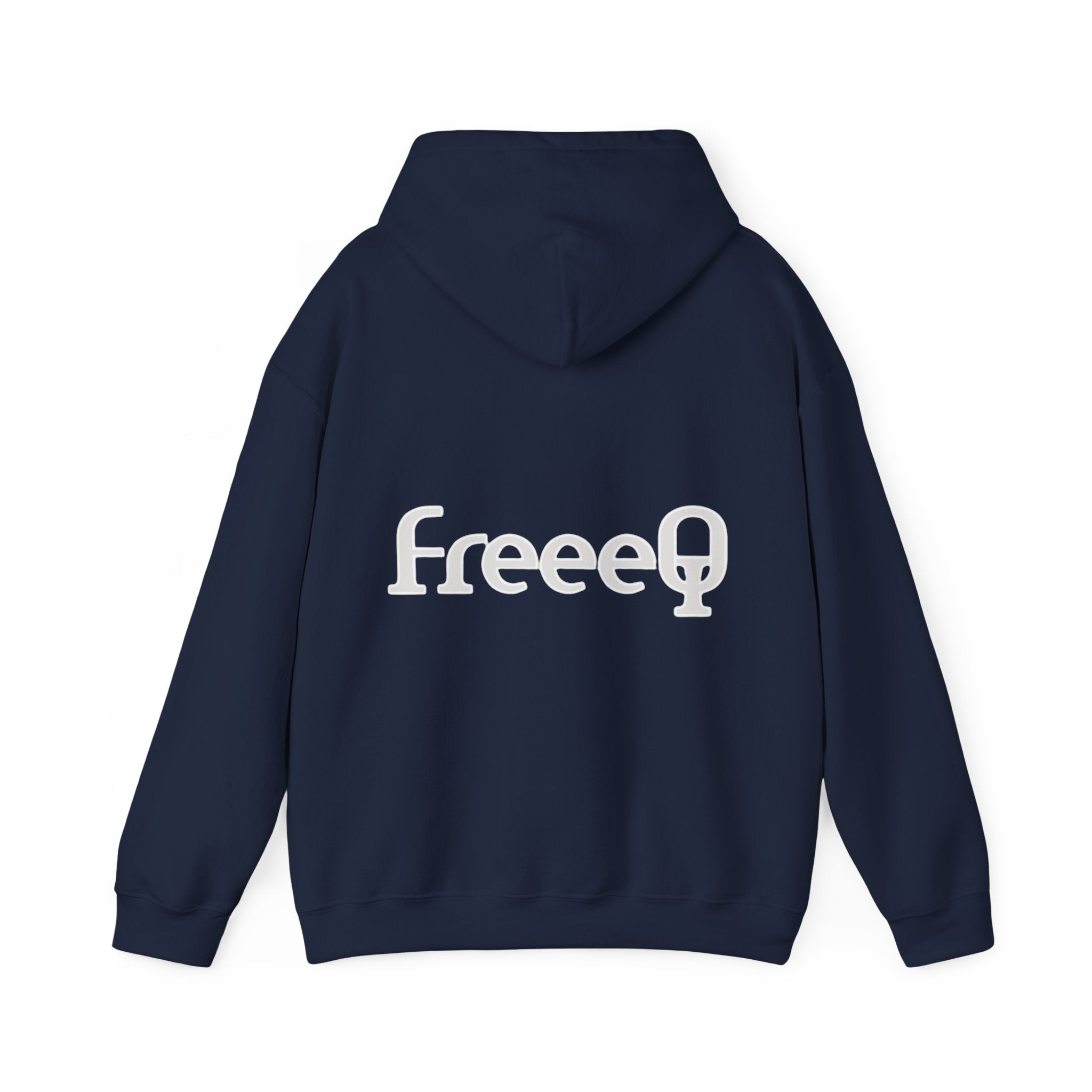 FreeeQ Clean Logo Hoodie — Minimalist Branded Dark Range Pullover