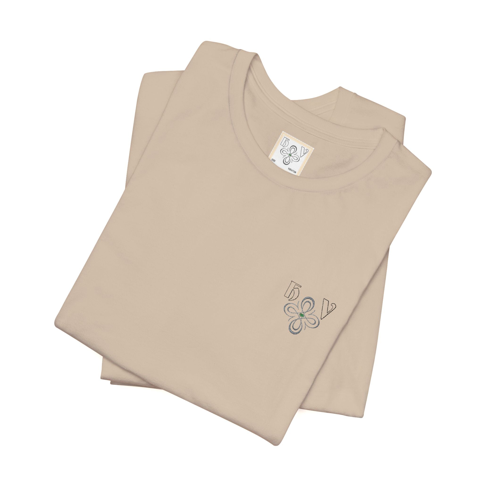 HIGH VIBRATION – Embroidered logo Minimal T-Shirt