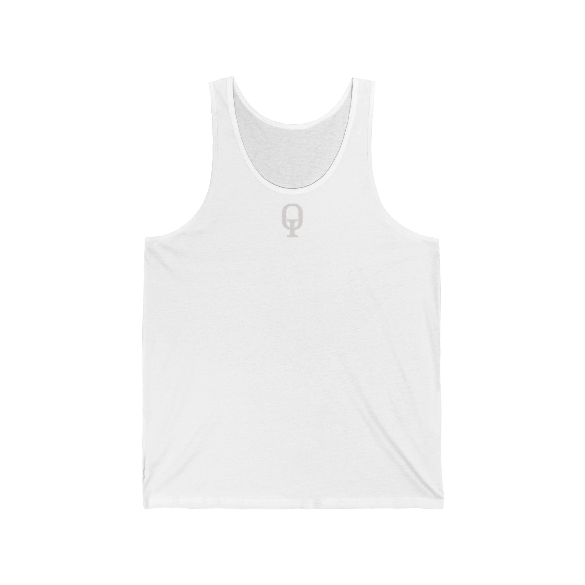 FreeQ Minimal Logo Tank Top — Lightweight Jersey Muscle Tee