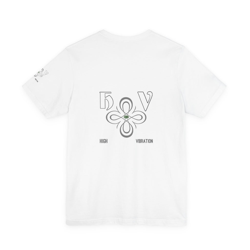 Snow - High Vibration Tee — Minimal Floral Logo Graphic T-Shirt