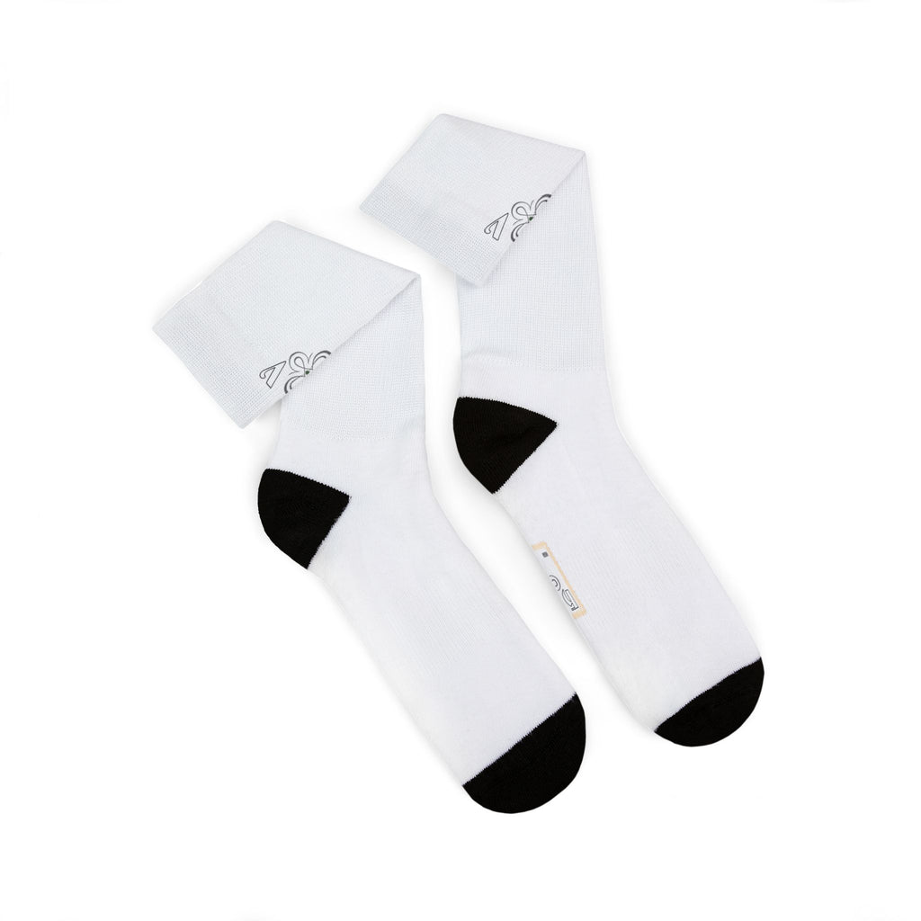 HIGH VIBRATION Wealth Socks — Infinite White Classic Logo