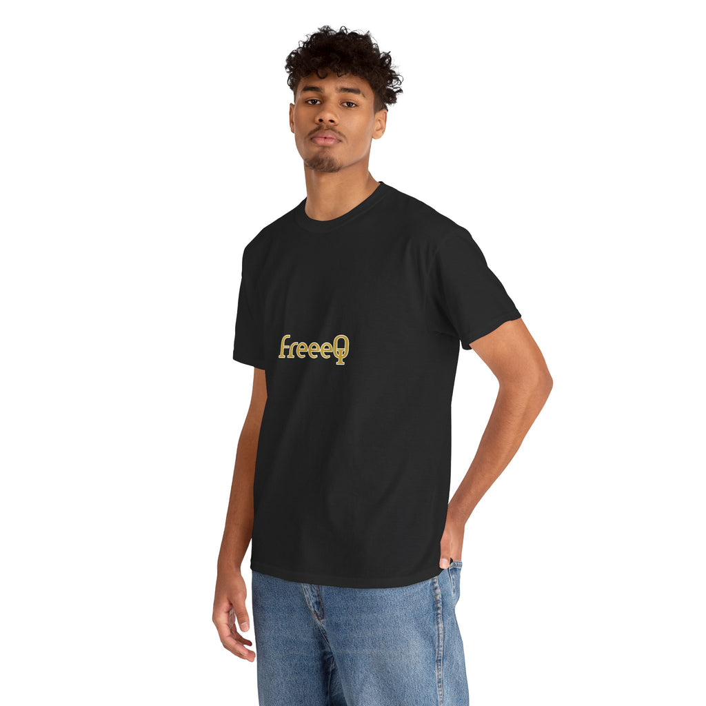 FreeeQ Gold Logo Unisex T‑Shirt — Quality Streetwear Tee