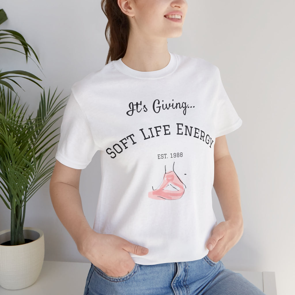 Soft Life Energy Tee by VERNALi — Positive Energy Short Sleeve T-Shirt