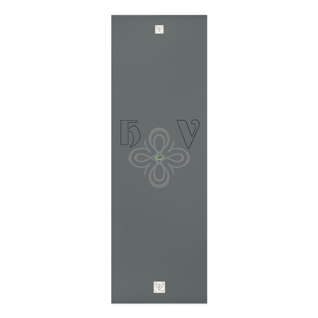 HIGH VIBRATION Meditation Mat — ONYX Mandala Design, Non-Slip Exercise & Meditation Mat