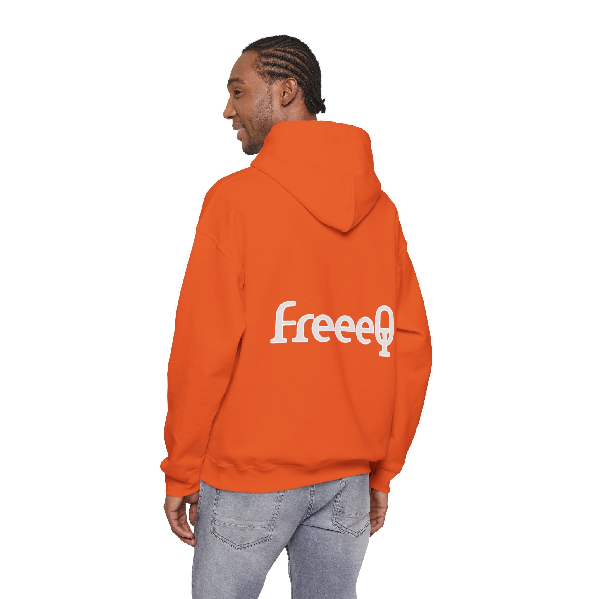 FreeeQ Clean Logo Hoodie — Minimalist Branded Dark Range Pullover
