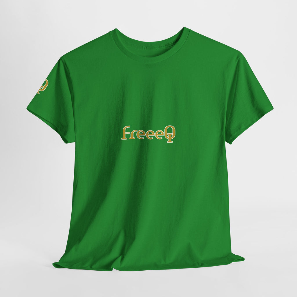 FreeeQ Gold Logo Unisex T‑Shirt — Quality Streetwear Tee
