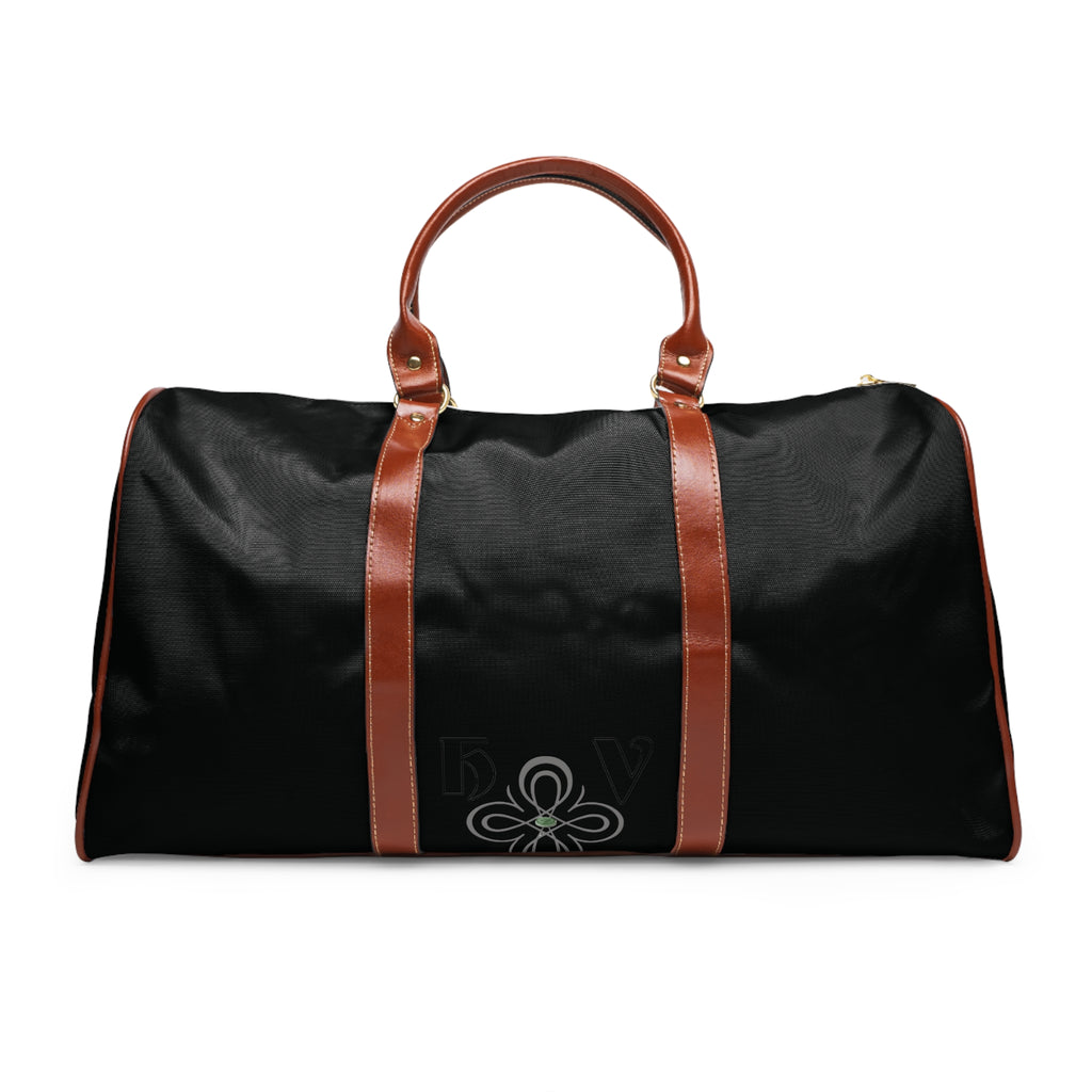 HIGH VIBRATION Waterproof Travel Boss Bag – Midnight | Leather-Trim Weekender