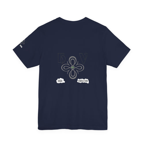 Deep Sea - High Vibration Tee — Minimal Floral Logo Graphic T-Shirt
