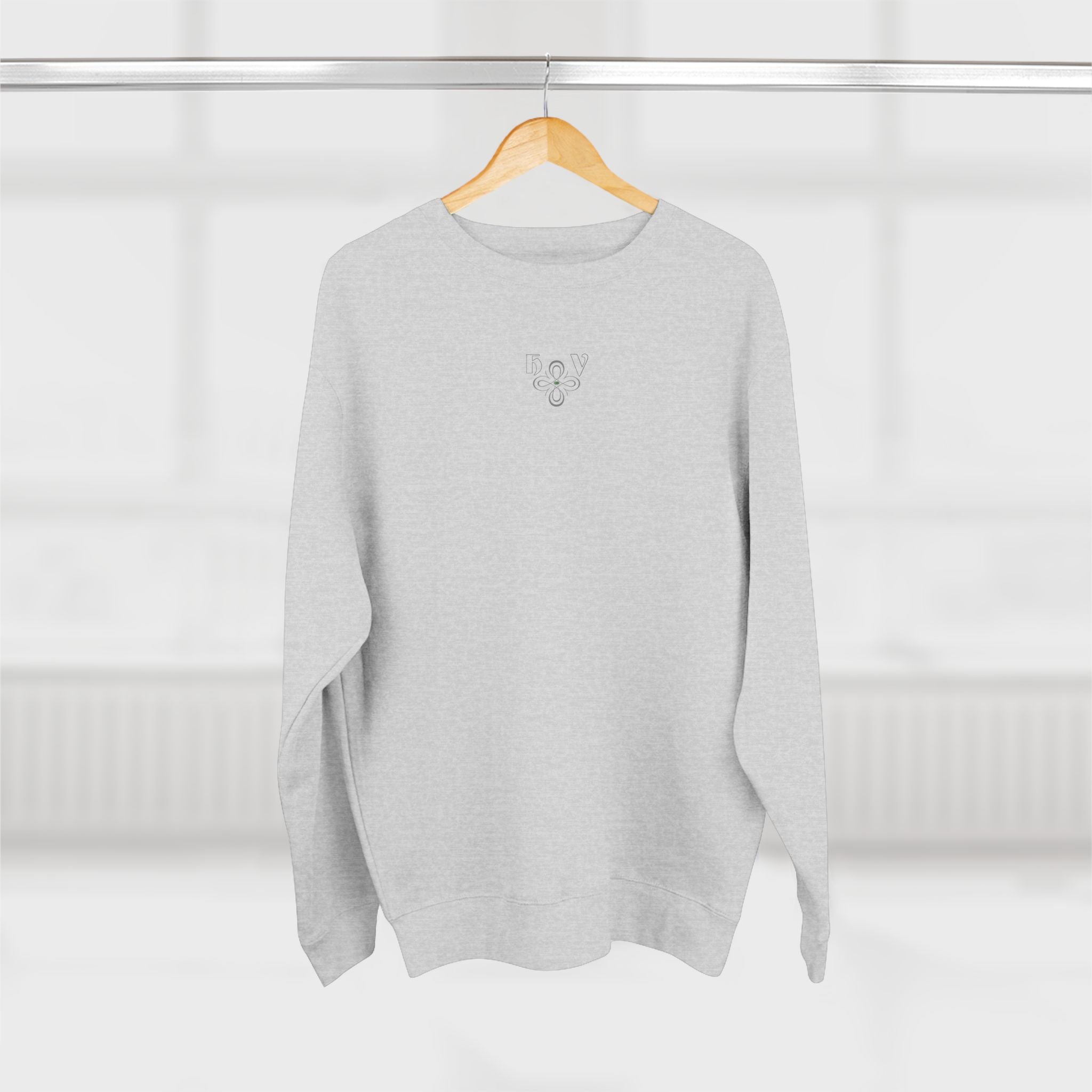 HIGH VIBRATION Chakra Sweatshirt - Minimal plus Classic Back Logo