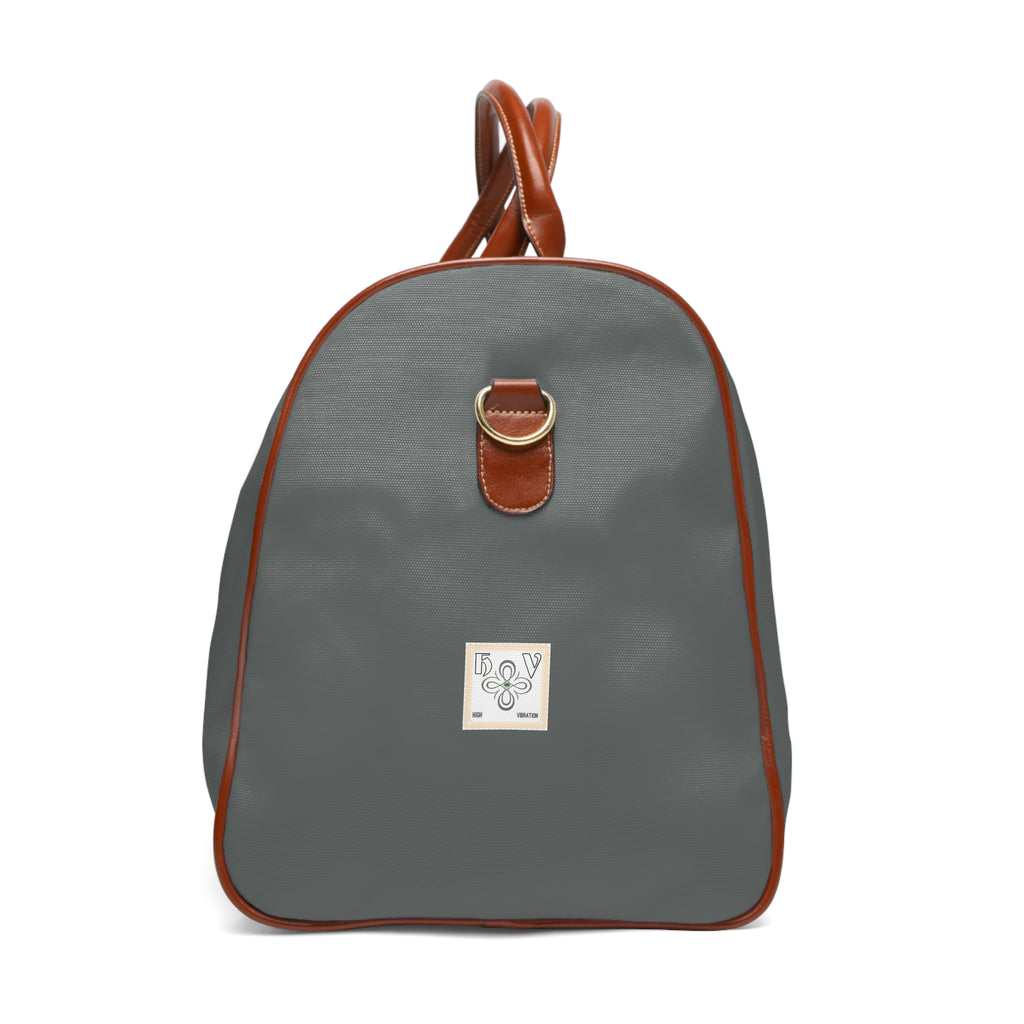 HIGH VIBRATION Waterproof Travel Boss Bag – Shadow | Leather-Trim Weekender