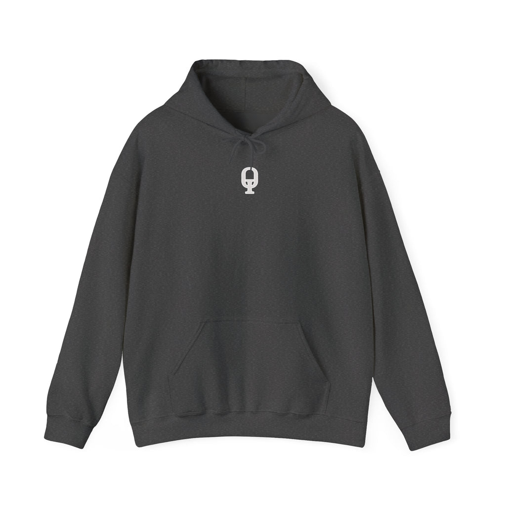 FreeeQ Clean Logo Hoodie — Minimalist Branded Dark Range Pullover