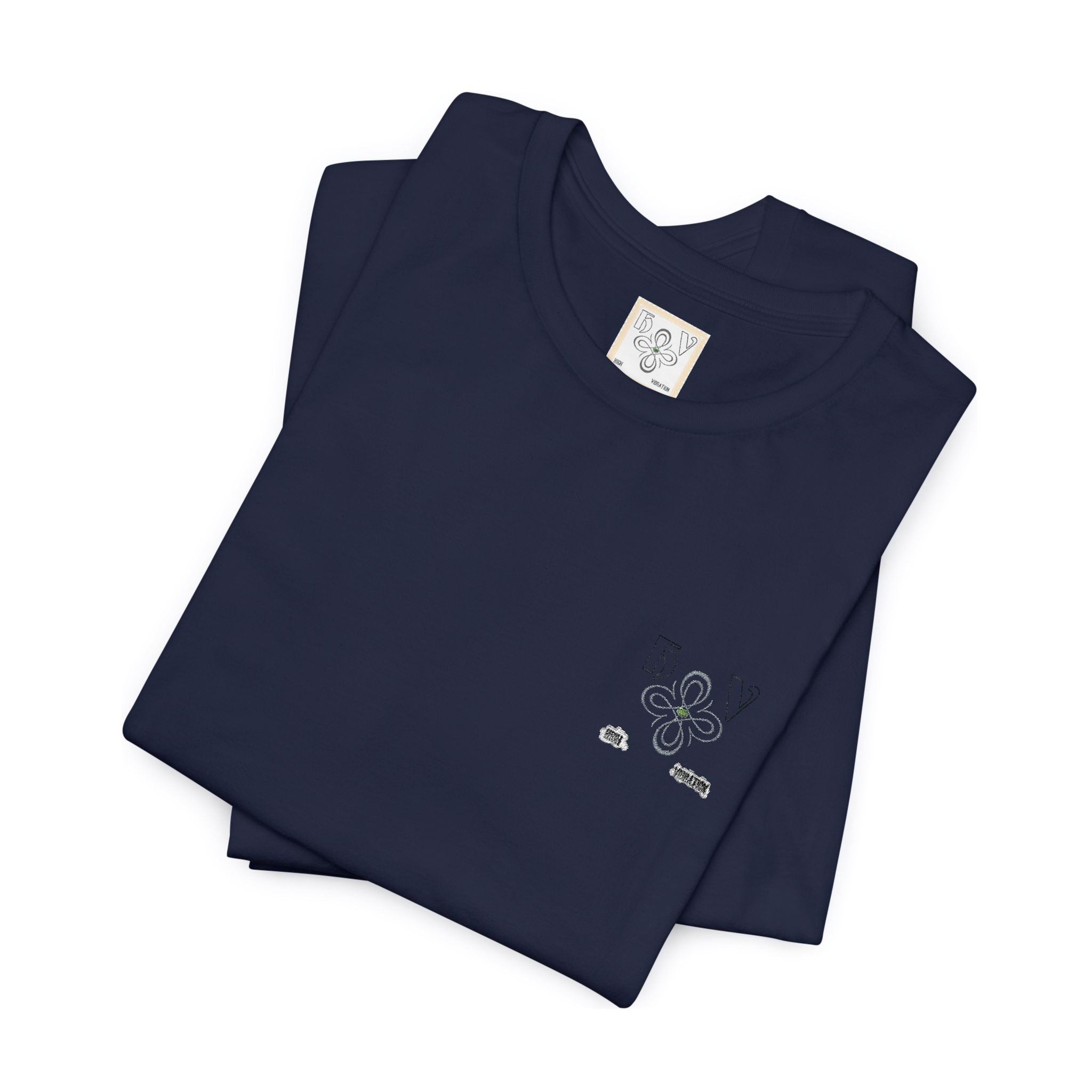 HIGH VIBRATION – Embroidered logo Minimal T-Shirt