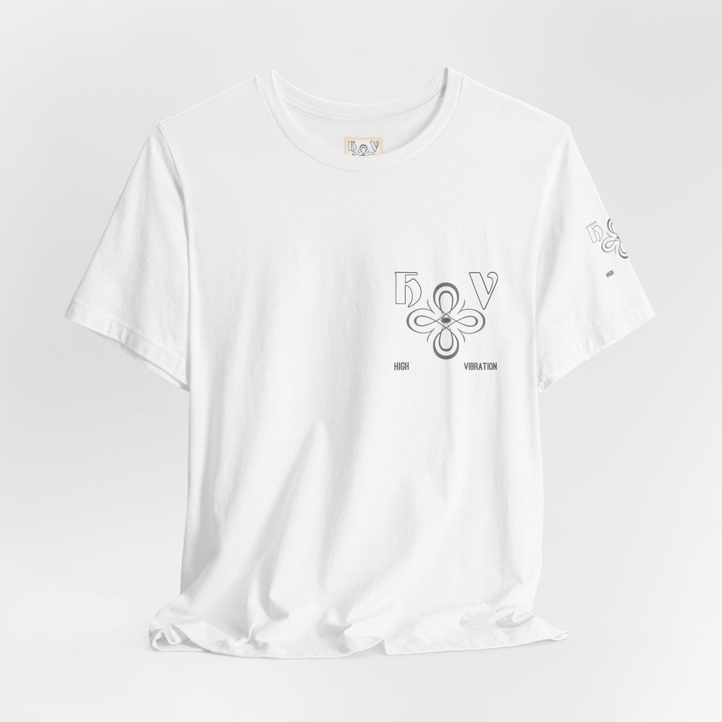 Snow - High Vibration Tee — Minimal Floral Logo Graphic T-Shirt