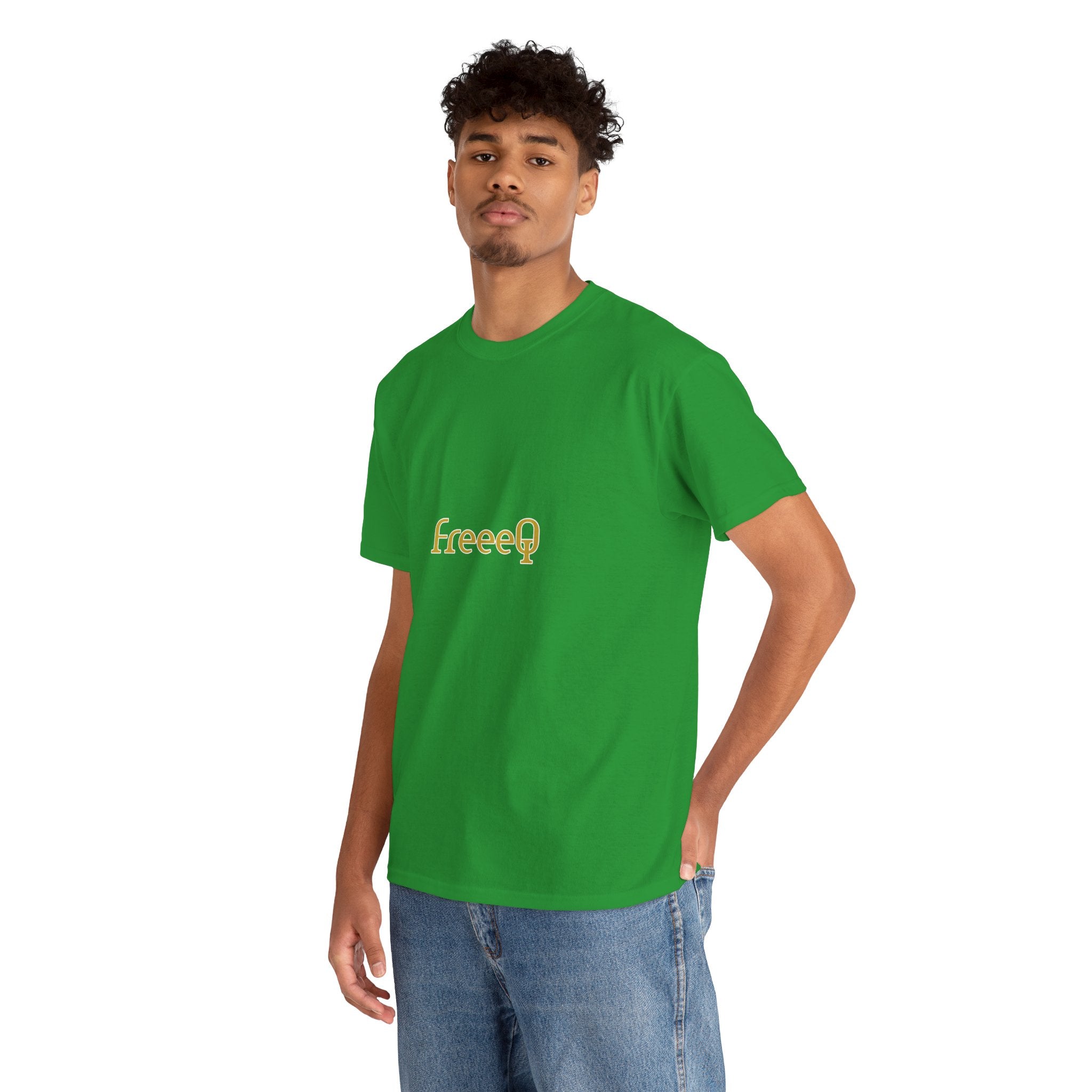 FreeeQ Gold Logo Unisex T‑Shirt — Quality Streetwear Tee