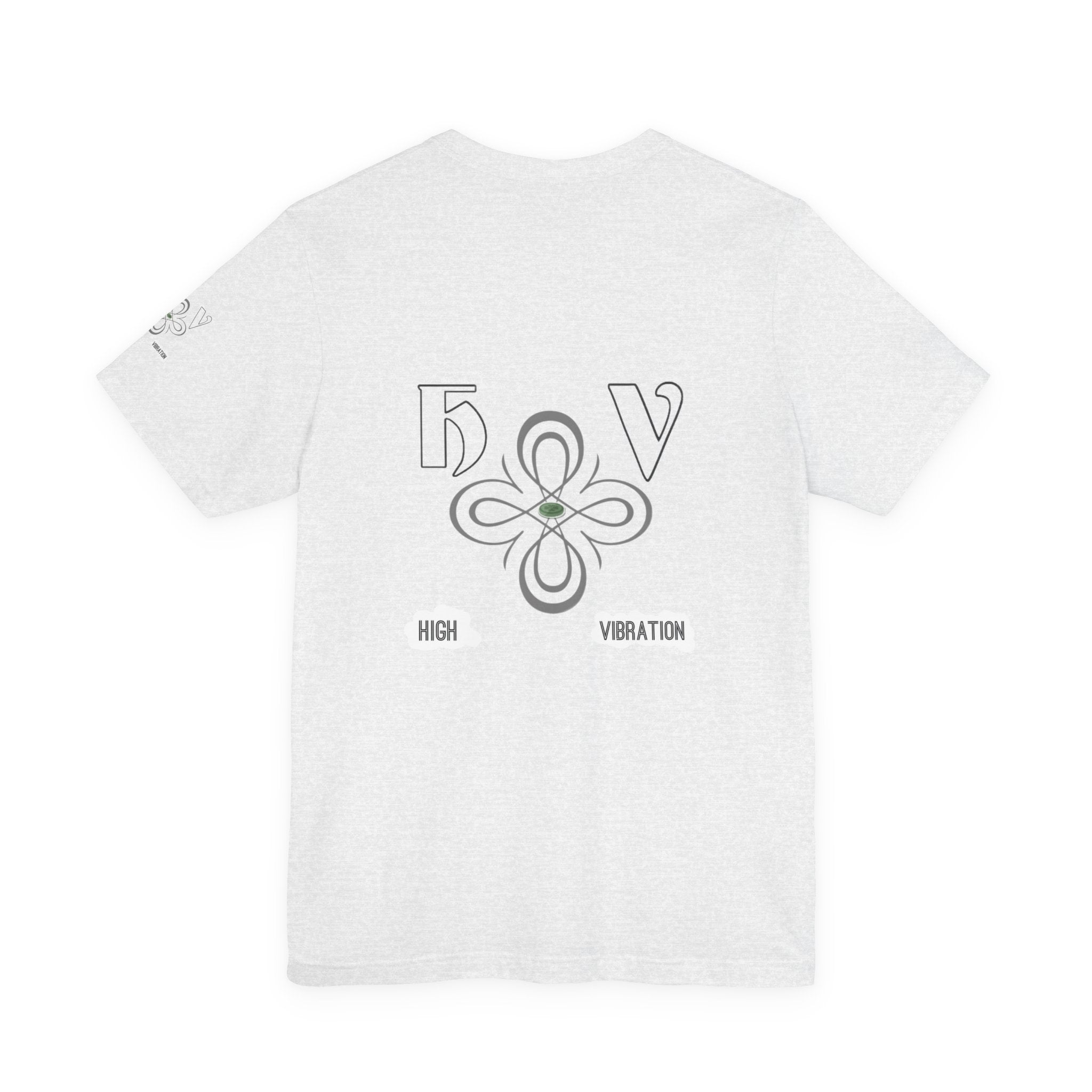 Swan - High Vibration Tee — Minimal Floral Logo Graphic T-Shirt