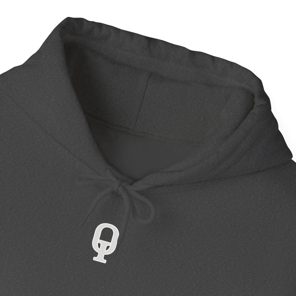 FreeeQ Clean Logo Hoodie — Minimalist Branded Dark Range Pullover