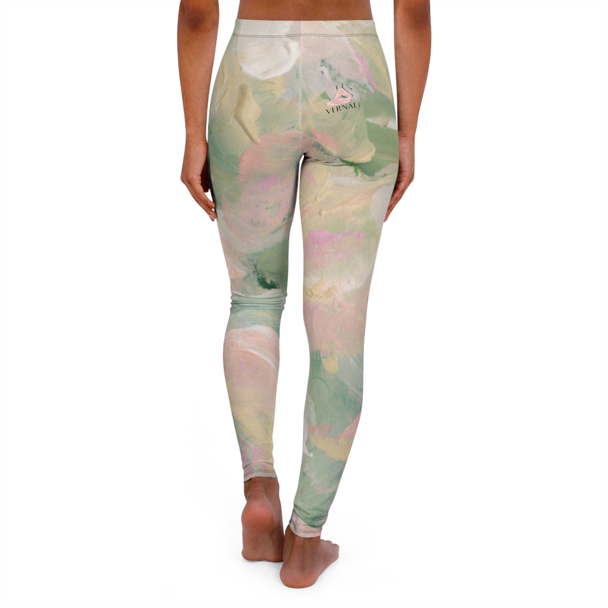 Fluorite Colour Blend Leggings by VERNALi — Women's High-Waist Pattern Yoga Leggings