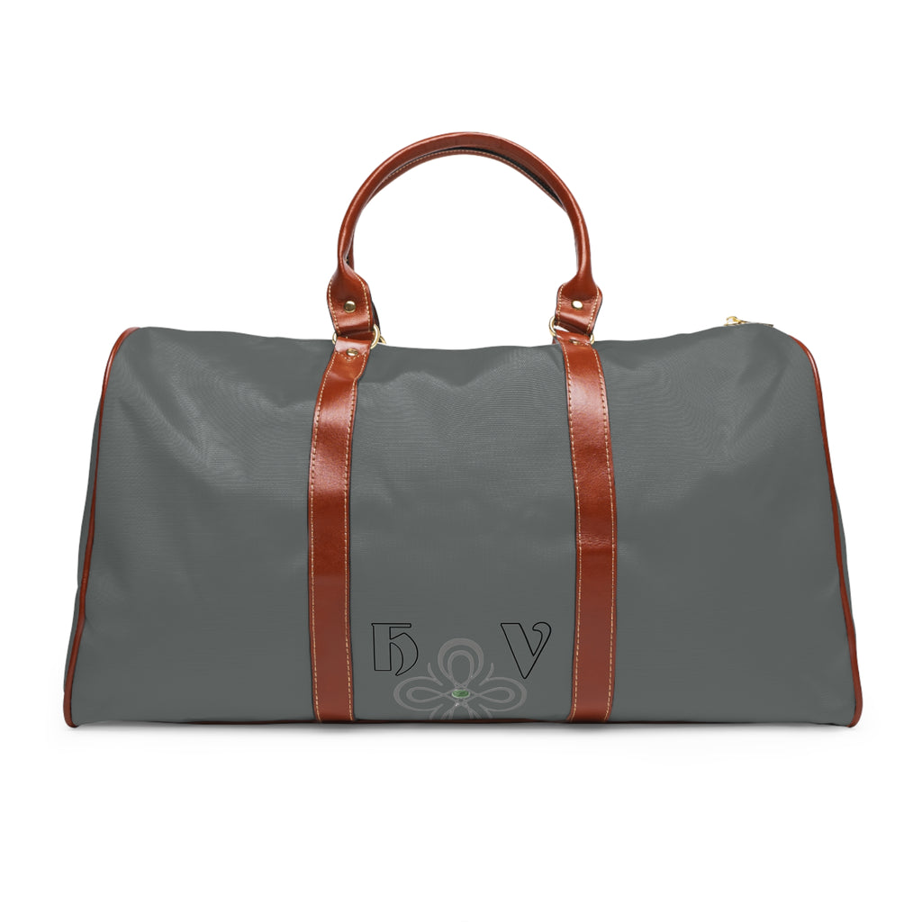 HIGH VIBRATION Waterproof Travel Boss Bag – Shadow | Leather-Trim Weekender