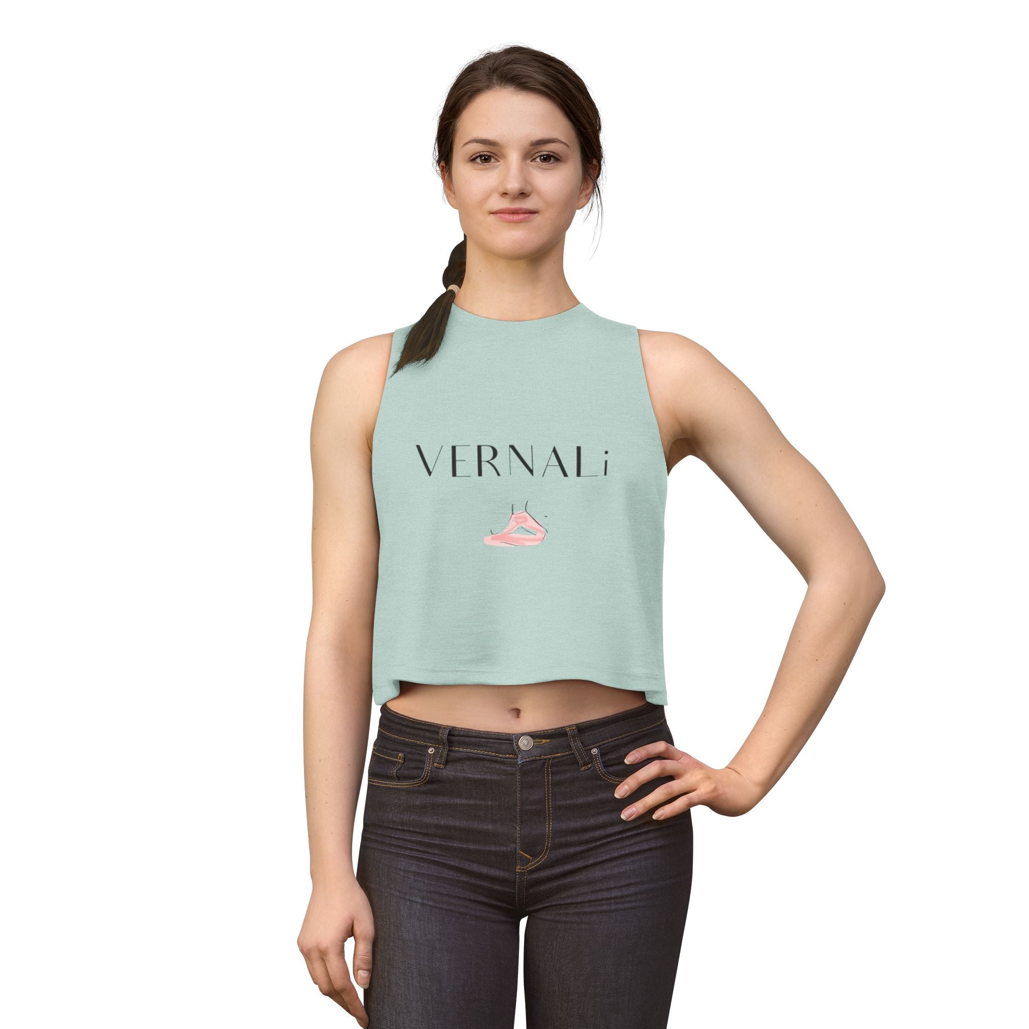 Yoga Crop Top by VERNALi - Women's Workout Crop Top